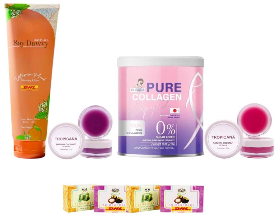 Premium Vitamin Body Mask with Pure Collagen Dipeptide - 50g N-8586 Set for Skin Hydration & Rejuvenation | DHL Express Shipping | Free Tomato Facial Mask Included | Perfect for Spa Days, Skincare Routines & Self-Care Gifts