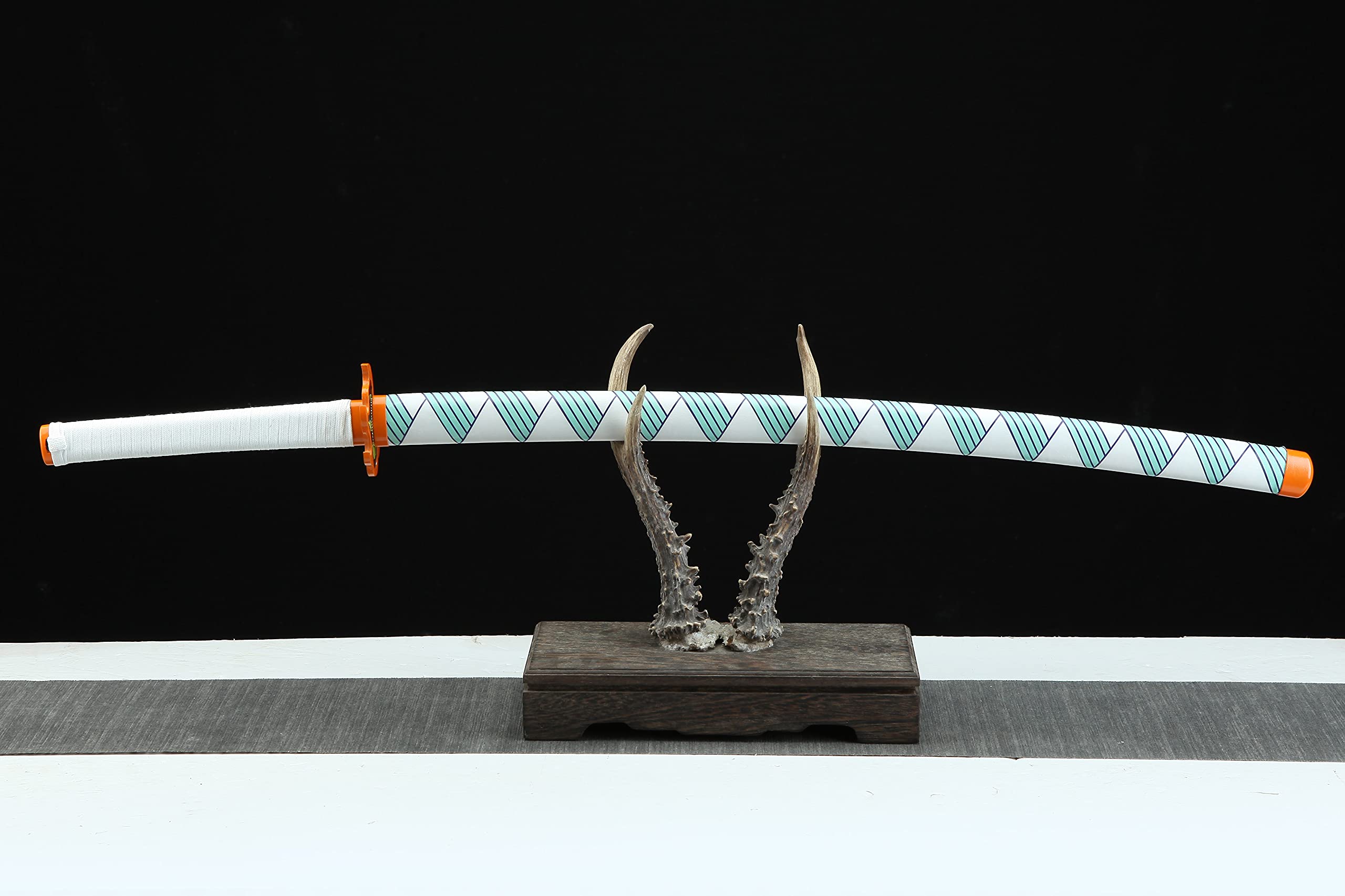 Demon Slayer Katana Sword - Kimetsu no Yaiba Anime Replica - Tanjiro Kamado & Shinobu Kochou Cosplay Prop - High Carbon Steel Blade - Perfect for Anime Conventions, Halloween Costumes & Collector's Display