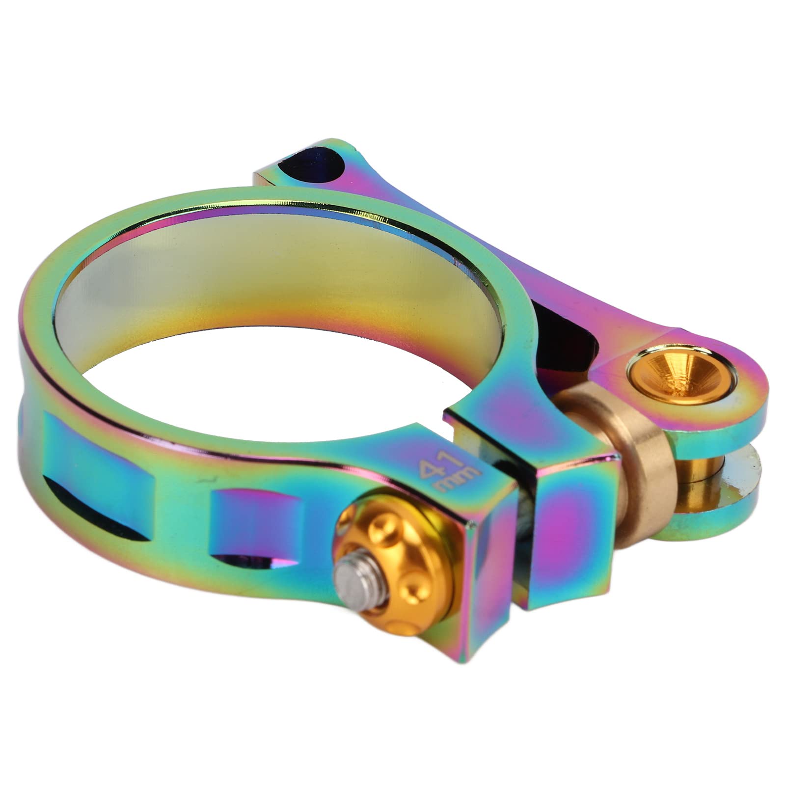 Quick Release Seatpost Clamp - Lightweight Aluminum Bicycle Seat Clamp for Folding Bikes, Colorful & Durable - Perfect for Commuting, MTB & Urban Cycling