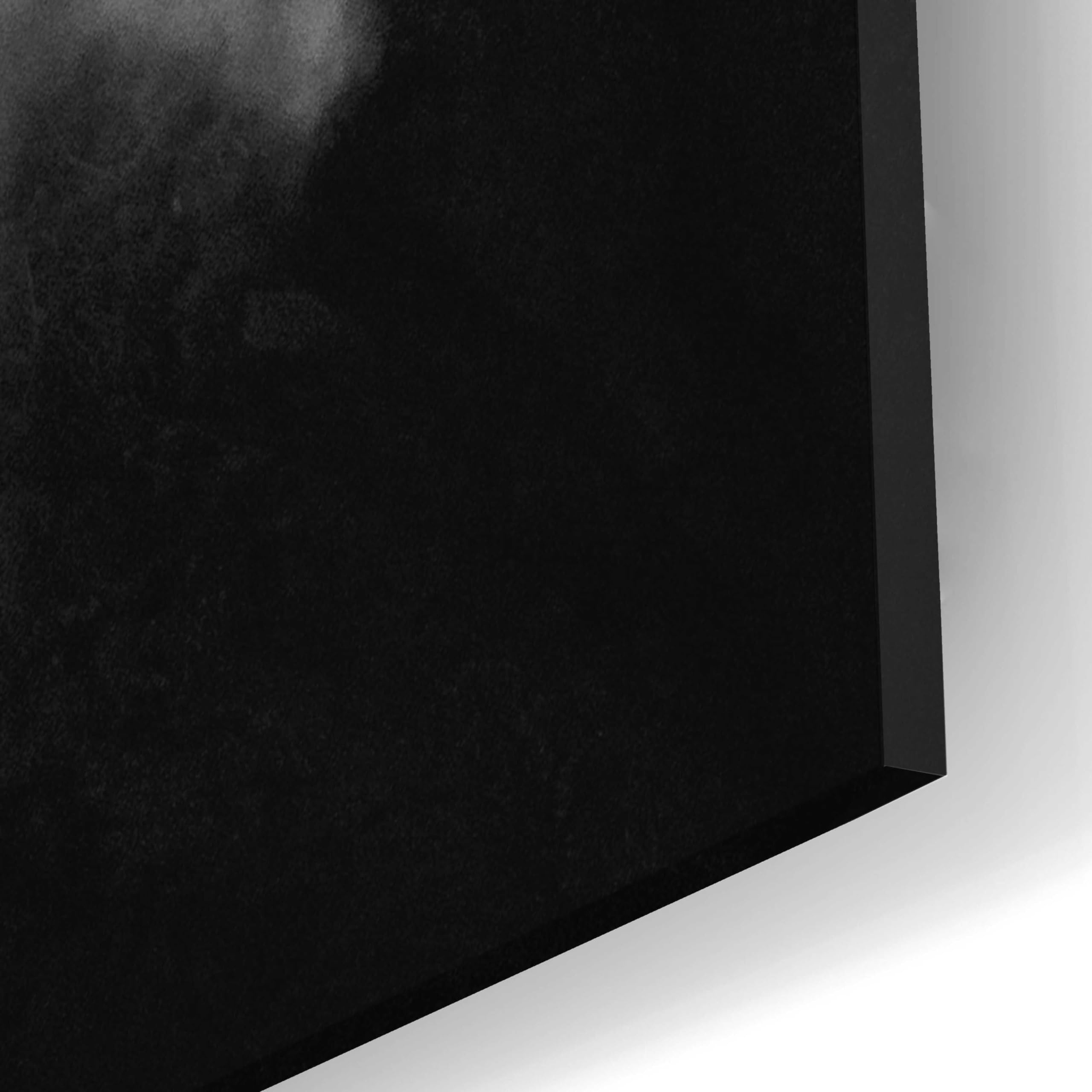 Epic 'Misty Black' Acrylic Glass Wall Art by Design Fabrikken - 16x24 Inches Modern Abstract Painting for Living Room, Bedroom & Office Decor