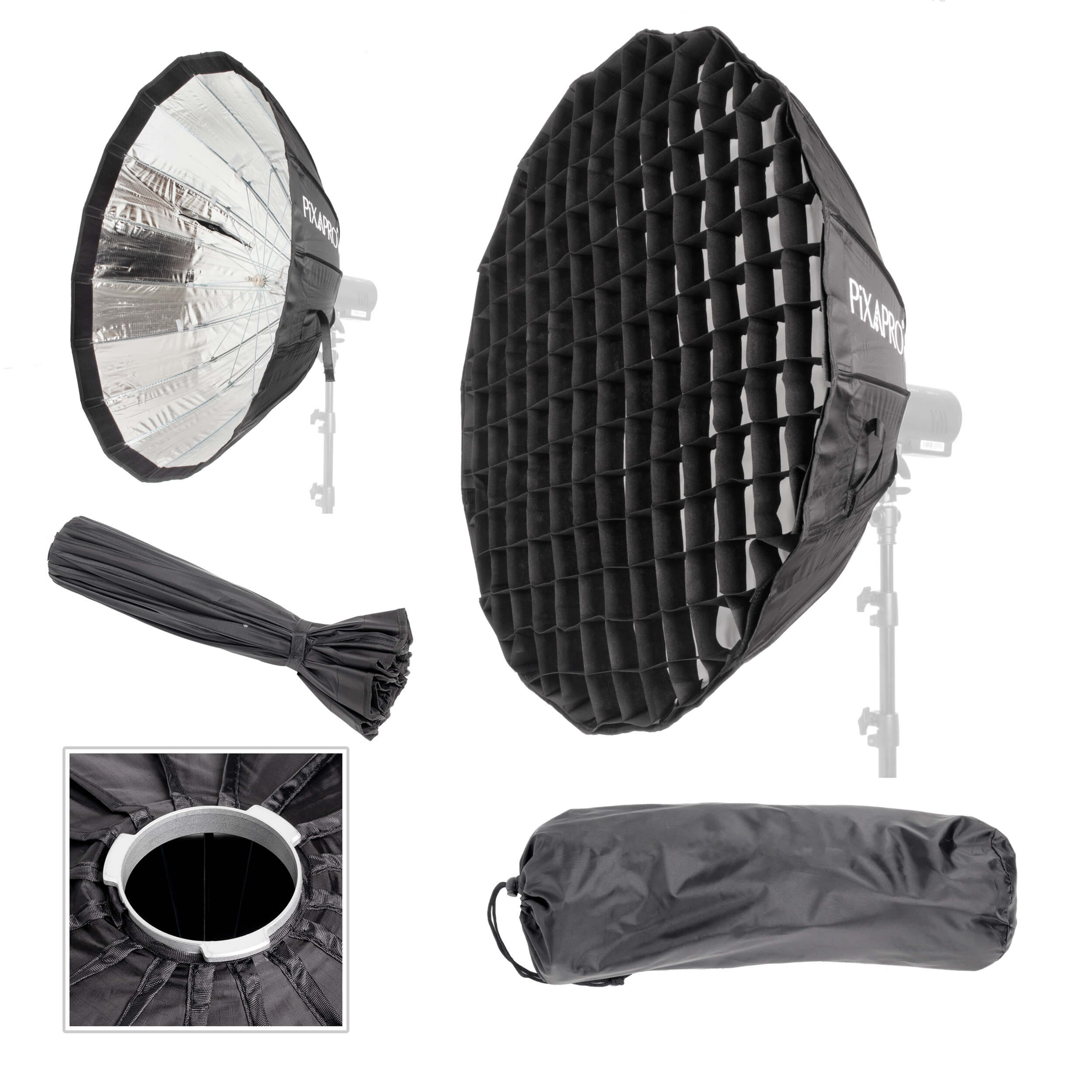 Godox AD S85S 16-Sided Silver Folding Softbox - Lightweight & Portable Photography Lighting for Studio & Outdoor Shoots - Perfect for Portraits, Product Photography & YouTube Videos