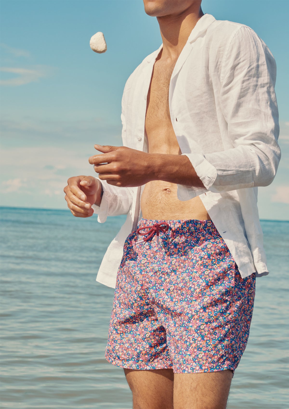 Boardies® X Liberty Dazzle Swim Trunks for Men - Quick Dry Beach Shorts with Pockets | Perfect for Swimming, Surfing, and Summer Vacations