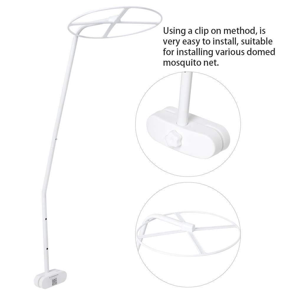 Adjustable Mosquito Net Holder Stand Set - Clip-On Crib Canopy Rack for Baby Bed, Travel & Outdoor Camping - Mosquito Net Accessories