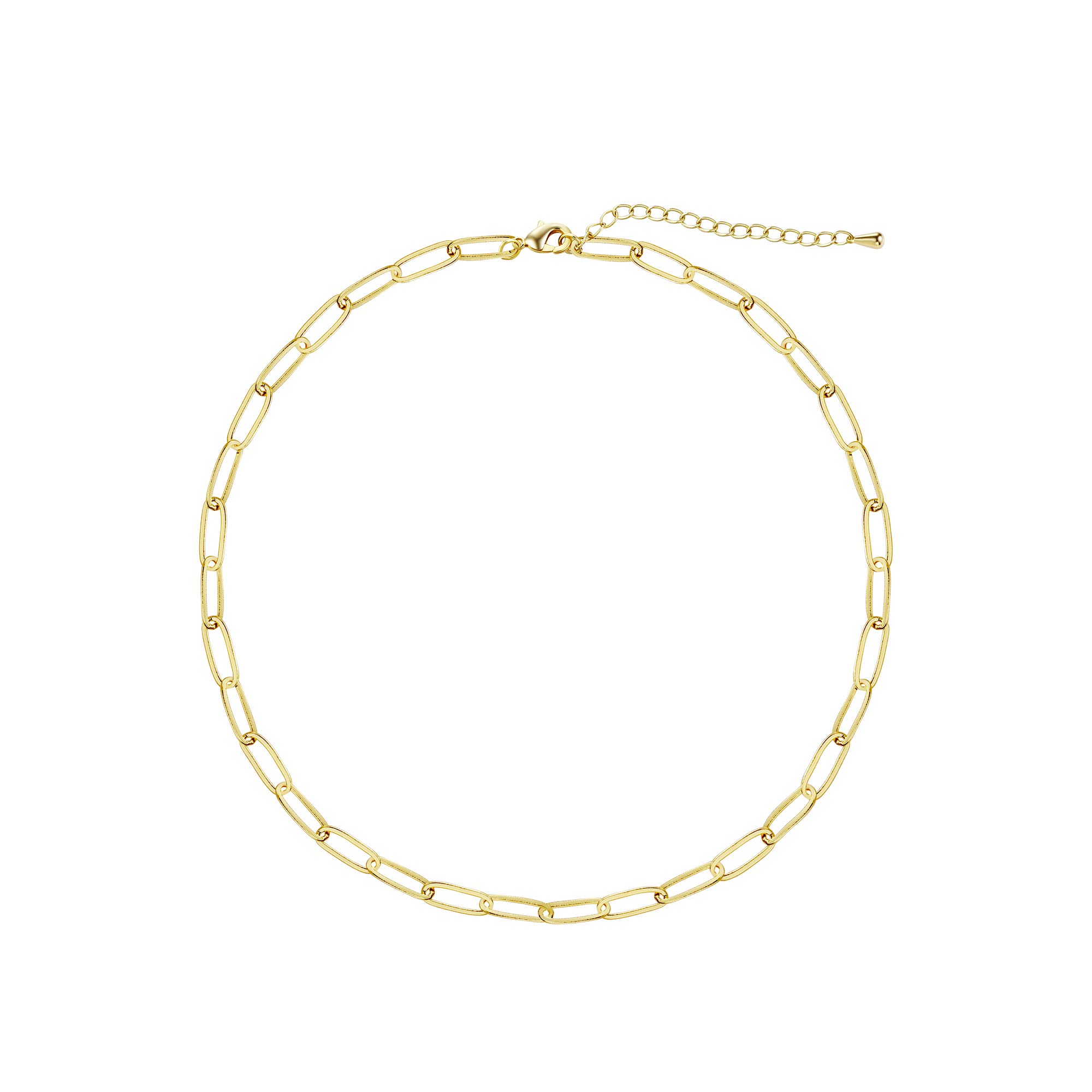 ASCOMY 14K Gold Plated Herringbone Necklace for Women - Layered Snake Chain, Paperclip, Cubic Zircon Cuban Figaro Pendant - Everyday Elegant Choker Jewelry for Office, Date Night & Special Occasions