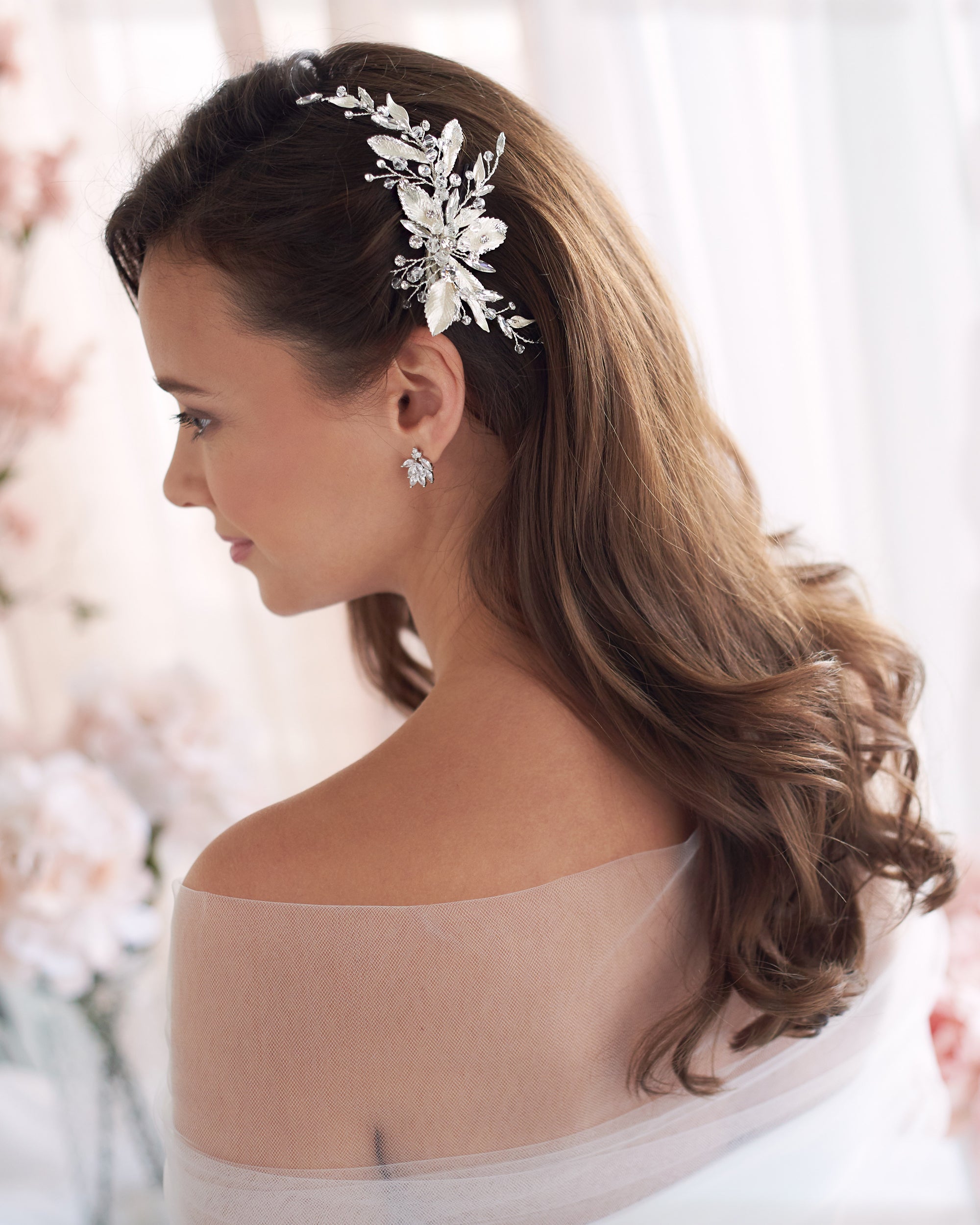 Liliana Bridal Hair Clip - Elegant Crystal Wedding Hair Accessories for Brides, Bridesmaids & Prom - Perfect for Weddings, Formal Events & Special Occasions