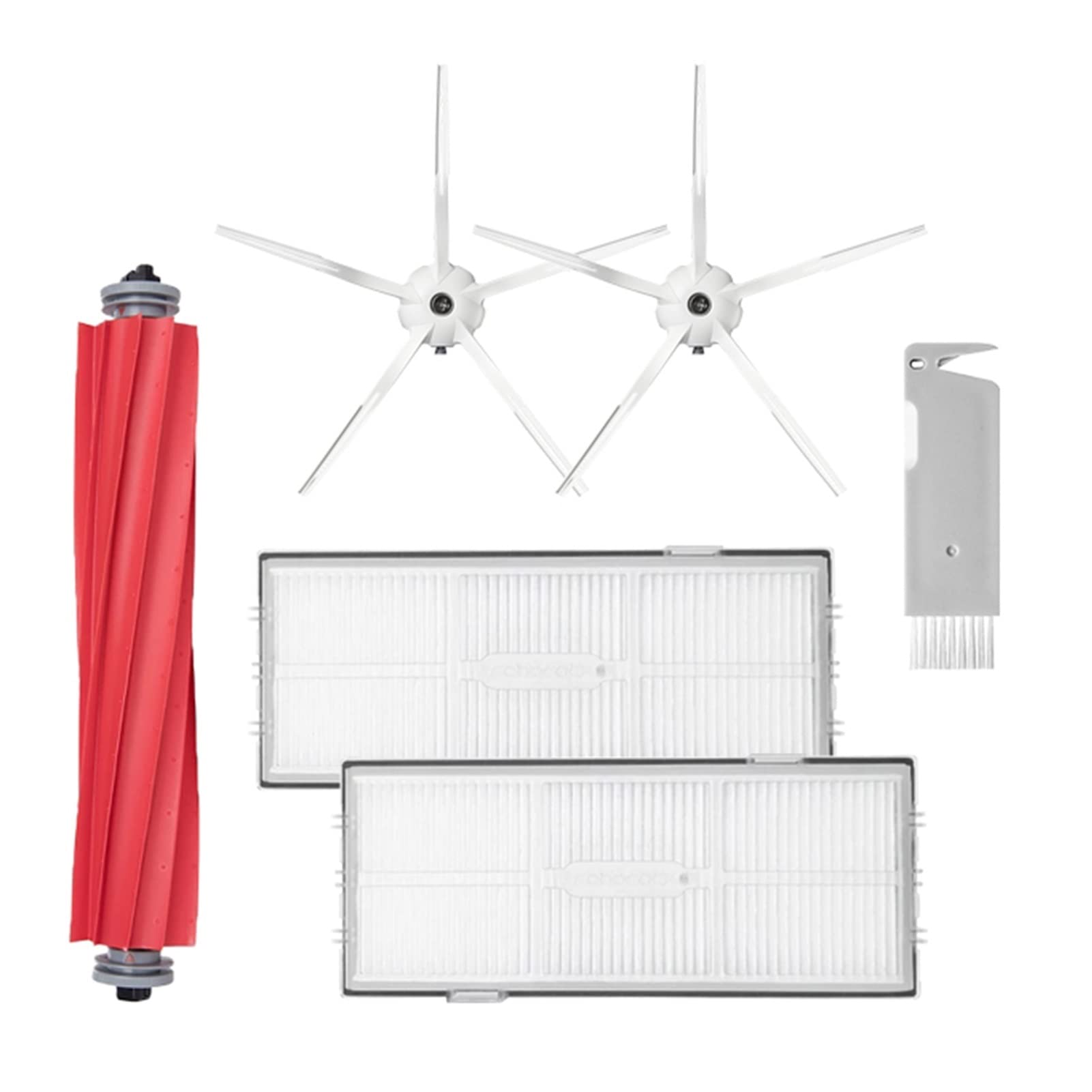 CYBERK Vacuum Cleaner Replacement Parts Kit - Main Brush, HEPA Filter, Mop Cloth, Dust Bag, Side Brush, Water Tank & Dust Box Compatible with Xiaomi Roborock S7/T7s Plus - Perfect for Home Cleaning & Maintenance