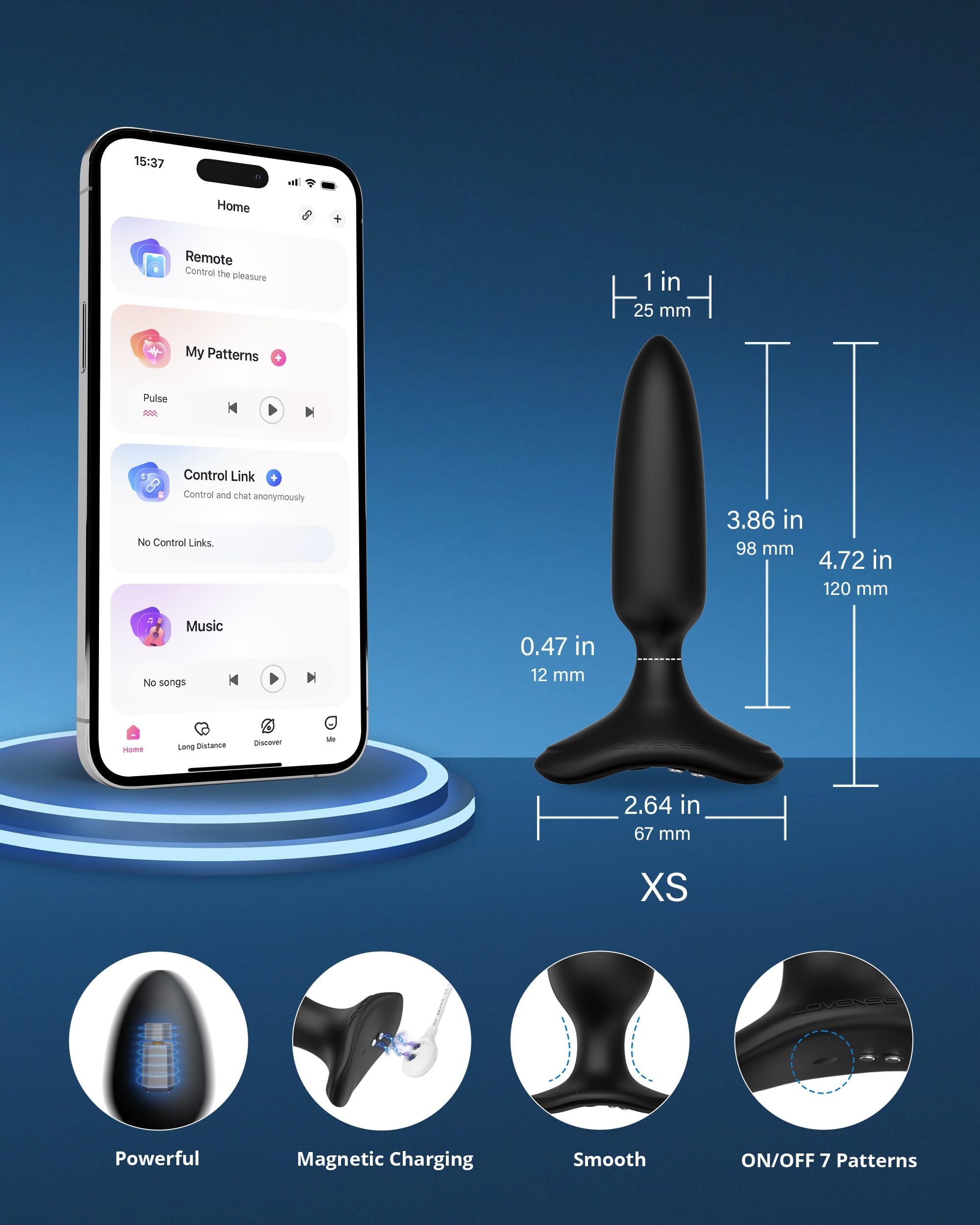 LOVENSE Hush 2 Vibrating Butt Plug 1.0