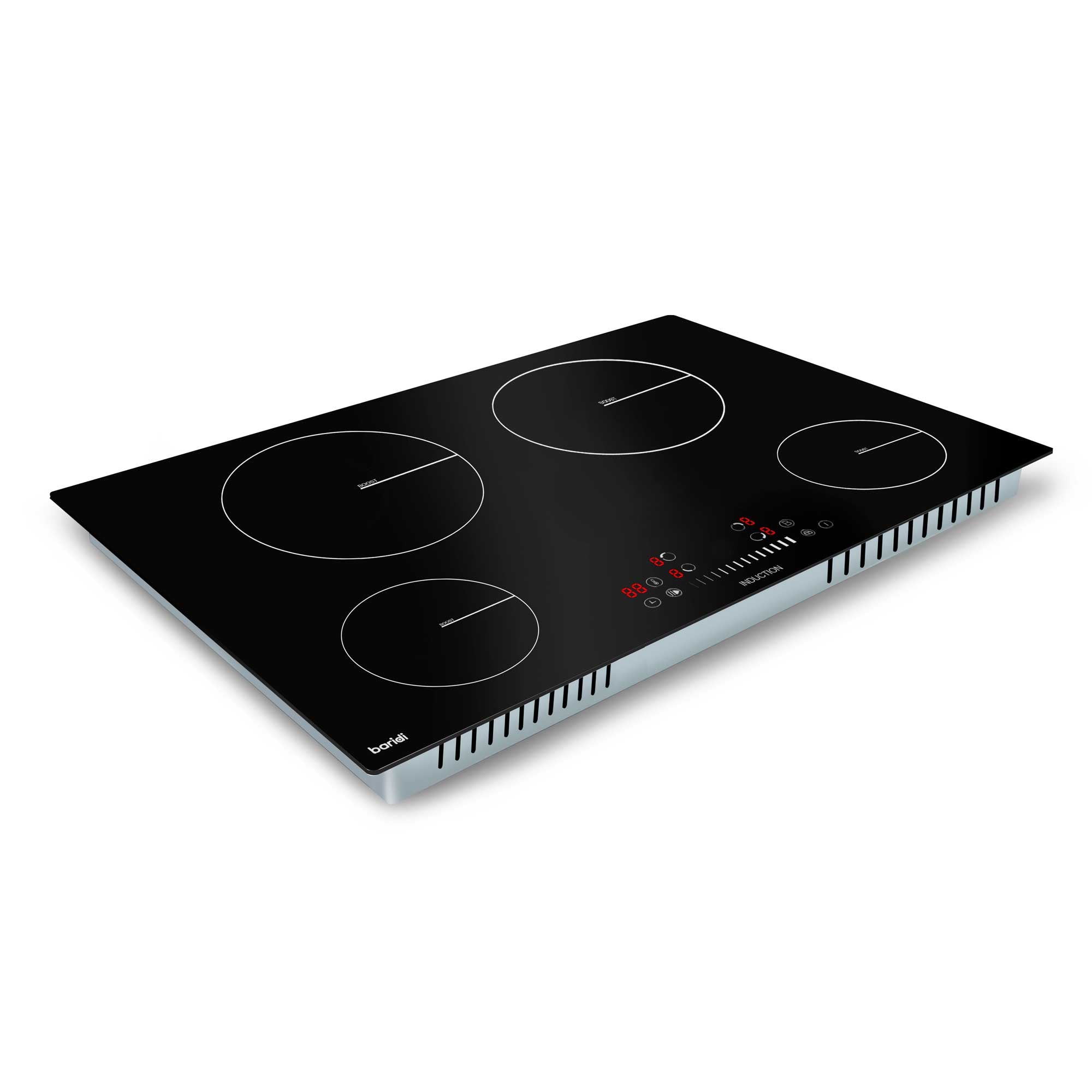 Baridi 77cm Induction Cooktop with 4 Cooking Zones, 7200W Power, Boost Function & 9 Heat Settings - Touch Control for Fast, Precise Cooking - Perfect for Home Kitchens, Restaurants & Outdoor Catering