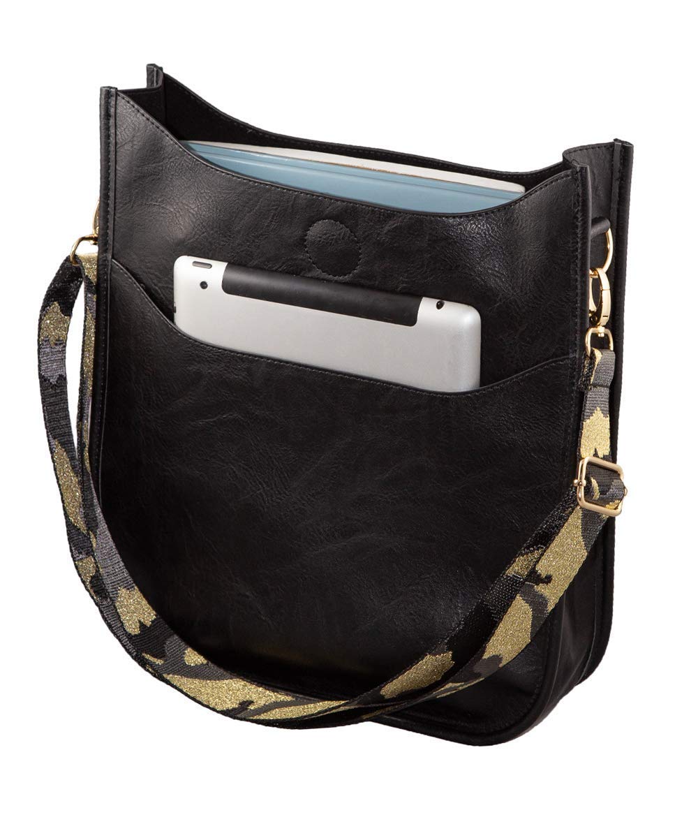 Vegan Leather Crossbody Shoulder Bag for Women - Adjustable Strap, Stylish Pinafore Design - Perfect for Work, Travel & Everyday Use