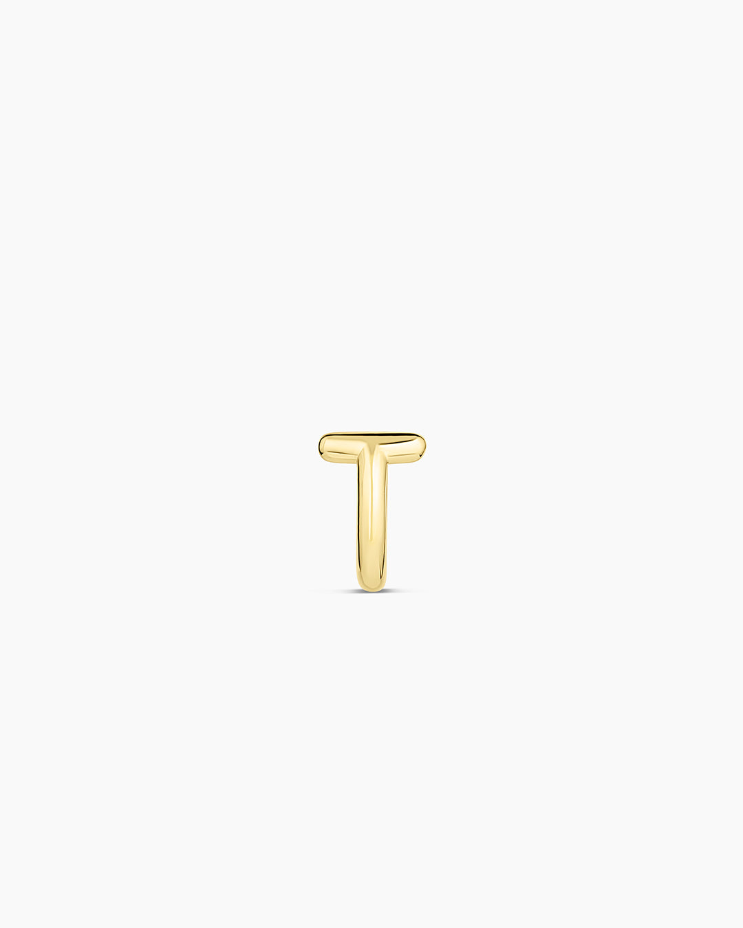 Alphabet Single Huggie Earrings - Minimalist Gold Plated Initial Letter Studs for Women - Perfect for Everyday Wear, Gifts & Special Occasions