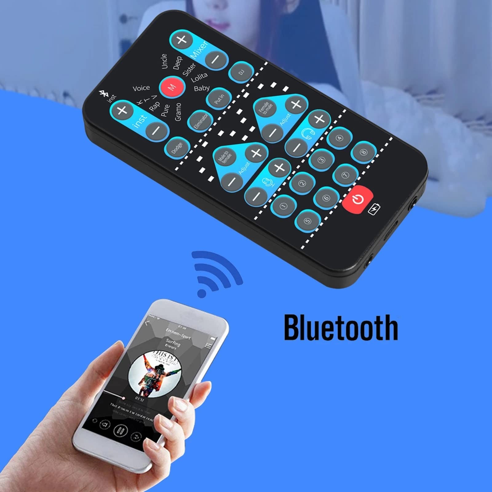 Universal Mini Sound Changer Adapter - Professional Audio Converter for Computers, Phones, Tablets & Gaming Consoles | Perfect for Streaming, Recording & Voice Modulation