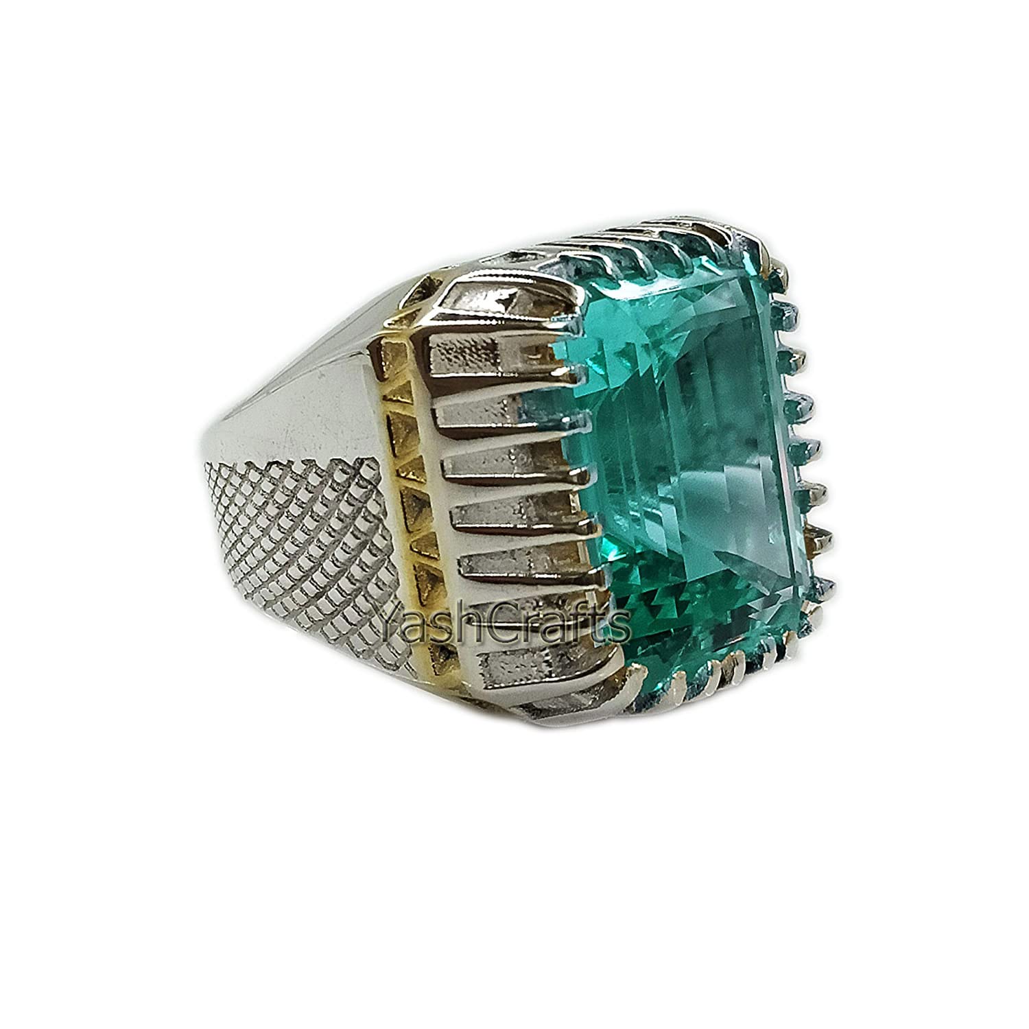 925 Sterling Silver Blue Topaz Men's Ring – December Birthstone Jewelry, Heavy Signet Ring for Men, Wedding Band & Birthday Gift for Him – Perfect for Engagements, Anniversaries & Special Occasions