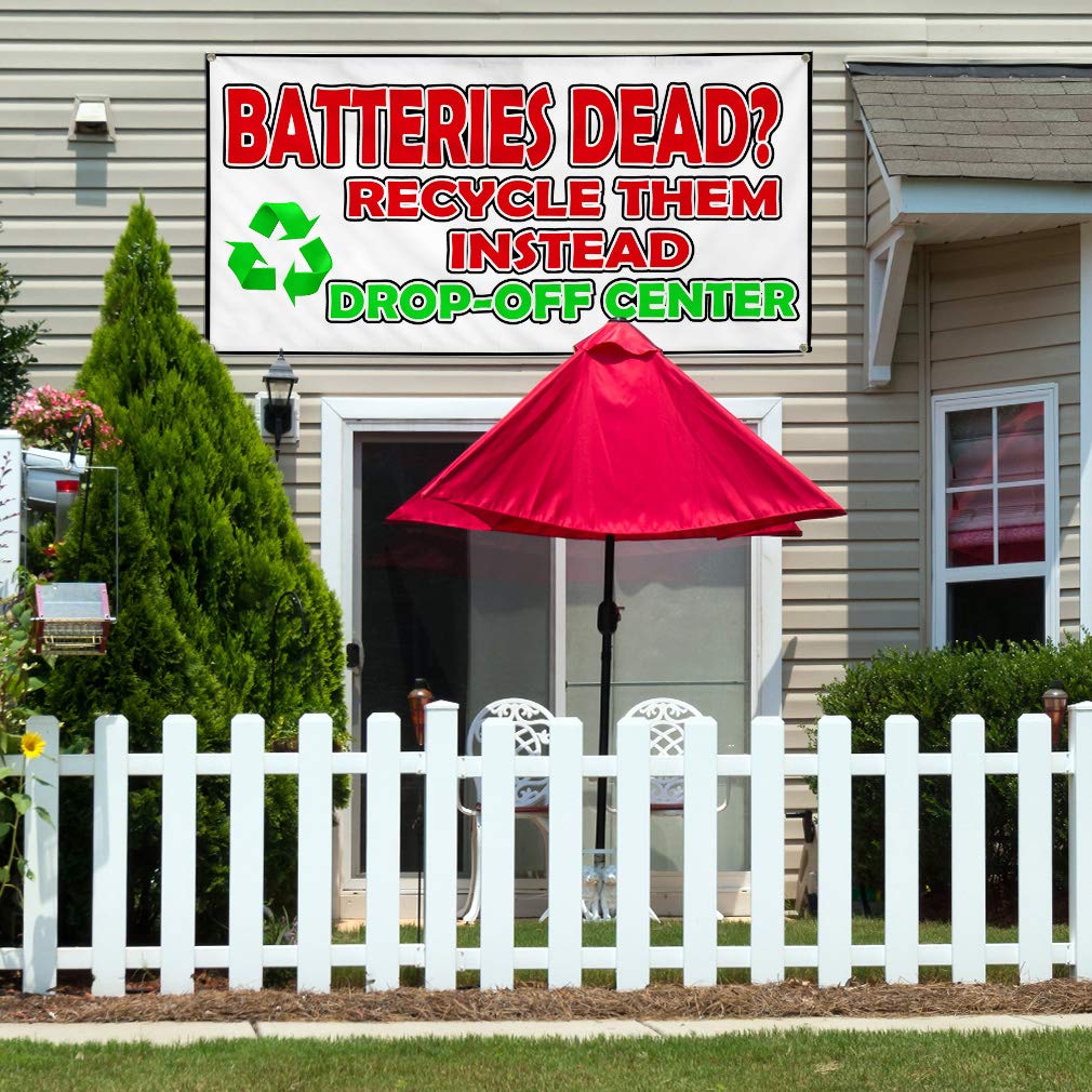 Vinyl Banner - 60x144 Inches, Weatherproof & Durable for Outdoor Use - Multiple Sizes Available with 10 Grommets - Perfect for Business Signs, Yard Decor, Industrial Notices & Event Advertising