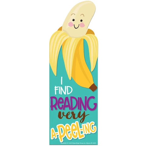Banana Scented Bookmark Set - 12 Pack Fun Fruit Shaped Page Markers for Books, Journals & Planners - Perfect Gift for Book Lovers & Students - Great for Reading, Studying & Organizing
