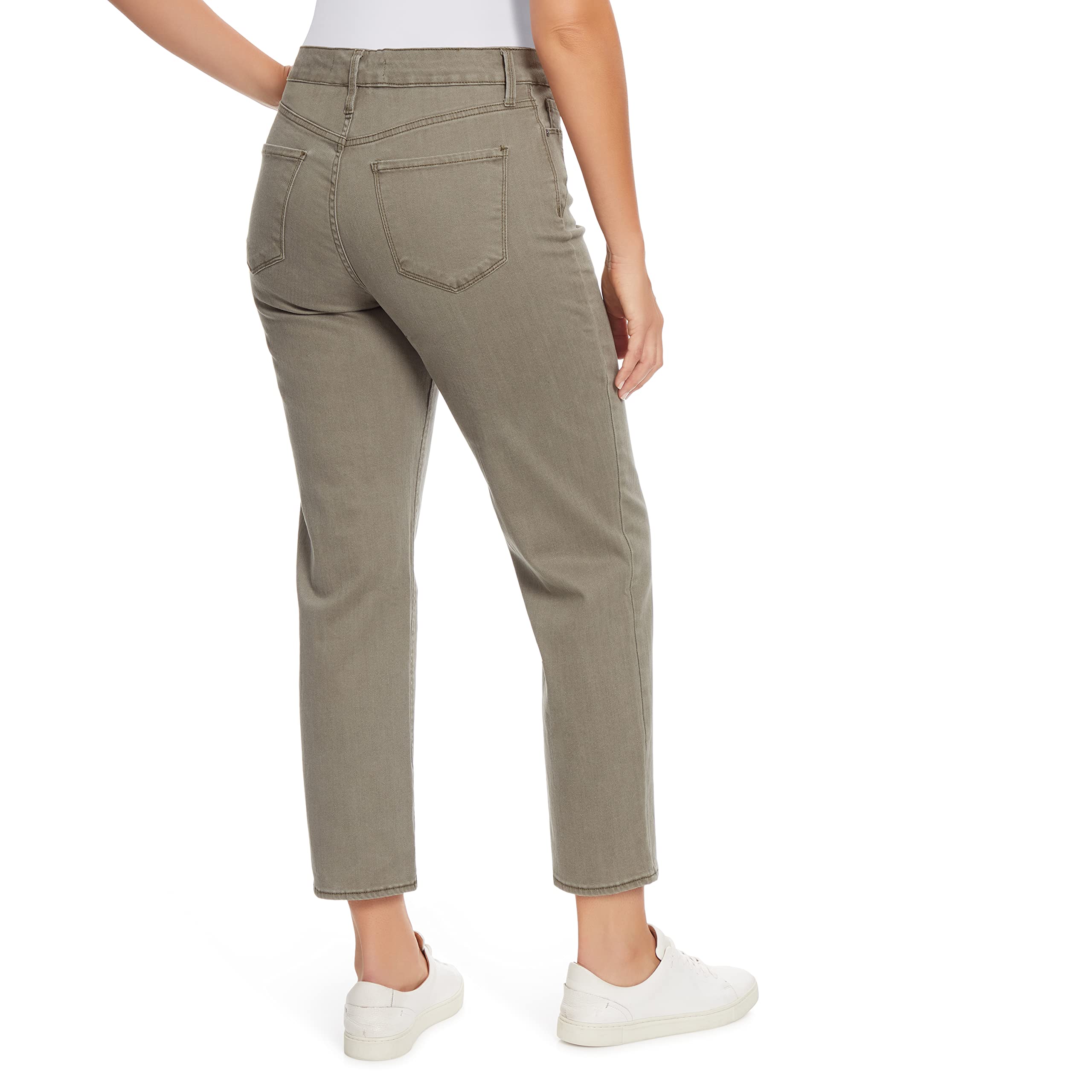 Vintage American Blues Women's High Rise Straight Ankle Jeans - Retro Denim Pants for Casual Wear, Date Night & Everyday Outfits