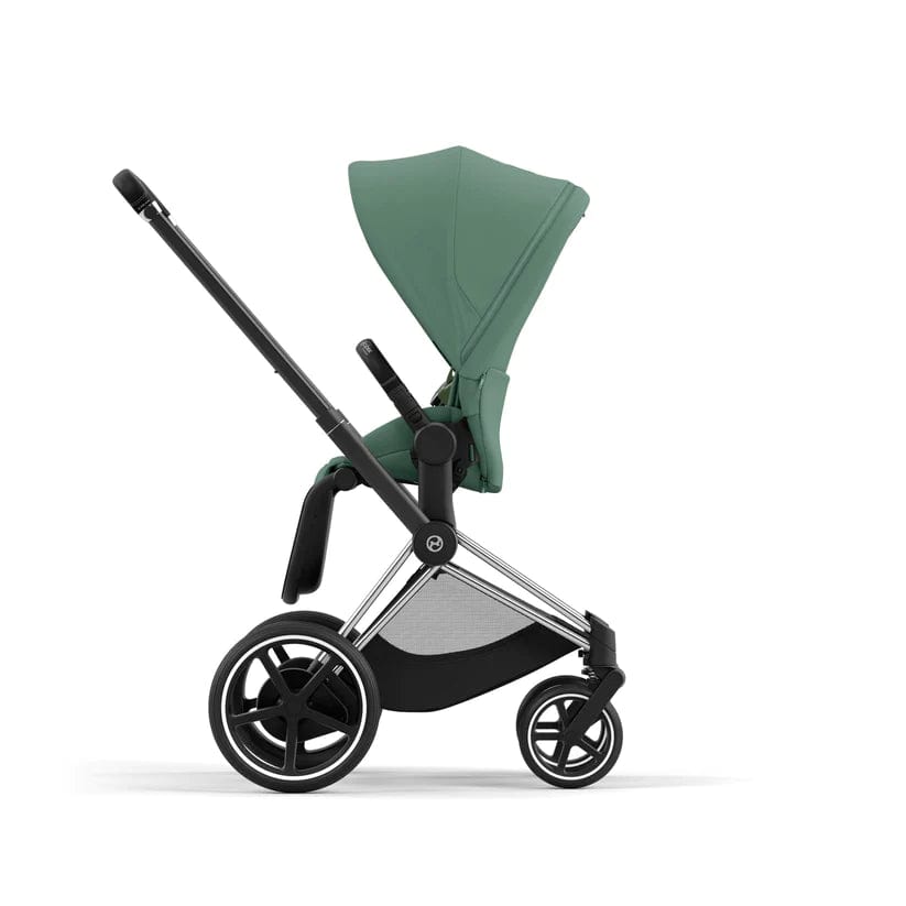 Cybex ePriam 2 Complete Stroller - Lightweight Chrome & Black Baby Stroller for Newborns to Toddlers | Perfect for City Walks, Shopping & Travel