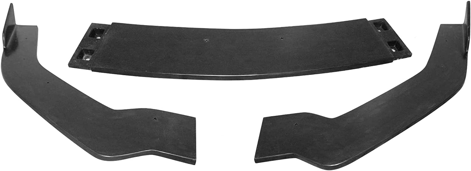 2018-2023 Ford Mustang EcoBoost GT Front Bumper Lip Spoiler - 3PC PU Material Body Kit for Enhanced Aerodynamics | Perfect for Street Racing & Car Shows
