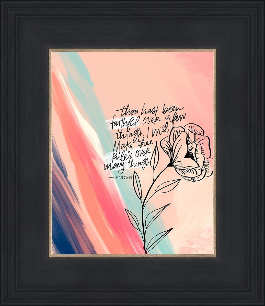 Faithful By Rhonna Farrer - Inspirational Christian Wall Art & Home Decor for Bedroom, Living Room, Office - Perfect for Gifts, Bible Study & Faith-Based Interior Design