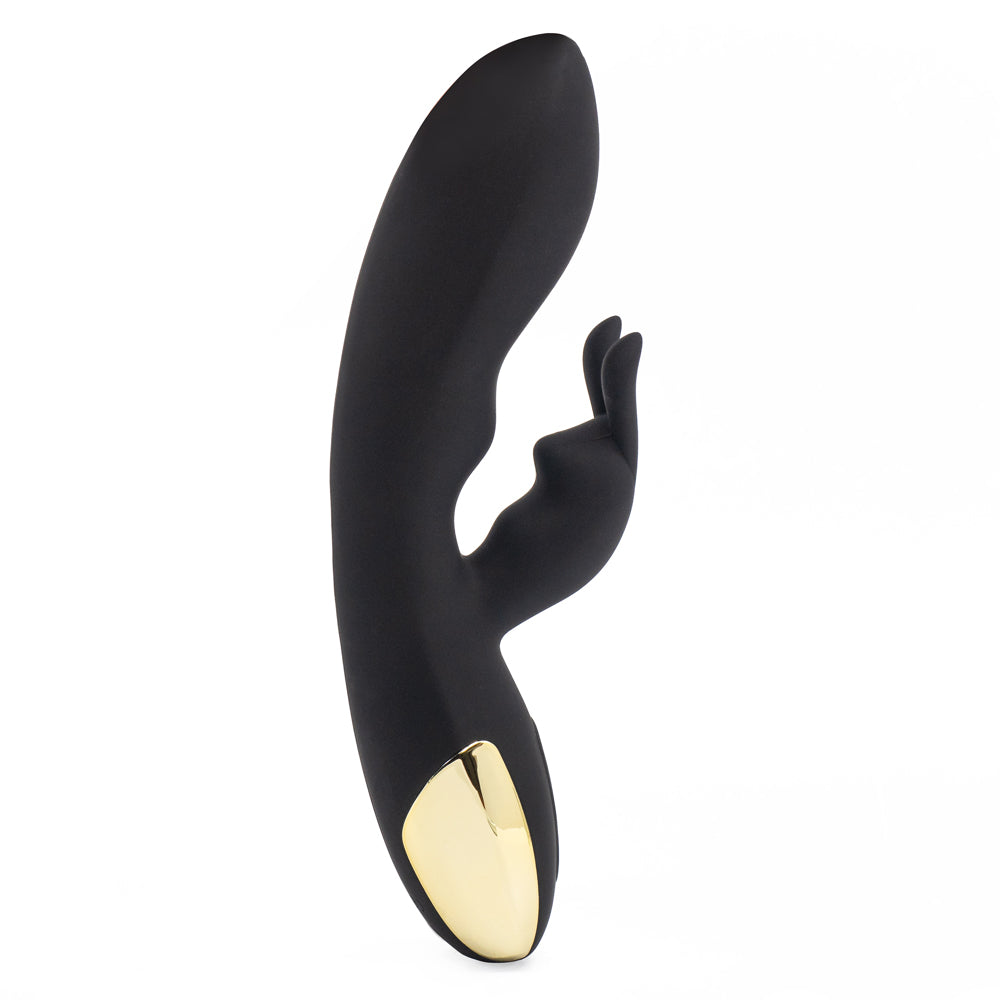 Adam & Eve The Midnight Rabbit Vibrator - Powerful Dual Stimulation for Women, Rechargeable Waterproof Silicone Massager - Perfect for Couples & Solo Play, Gifts for Her