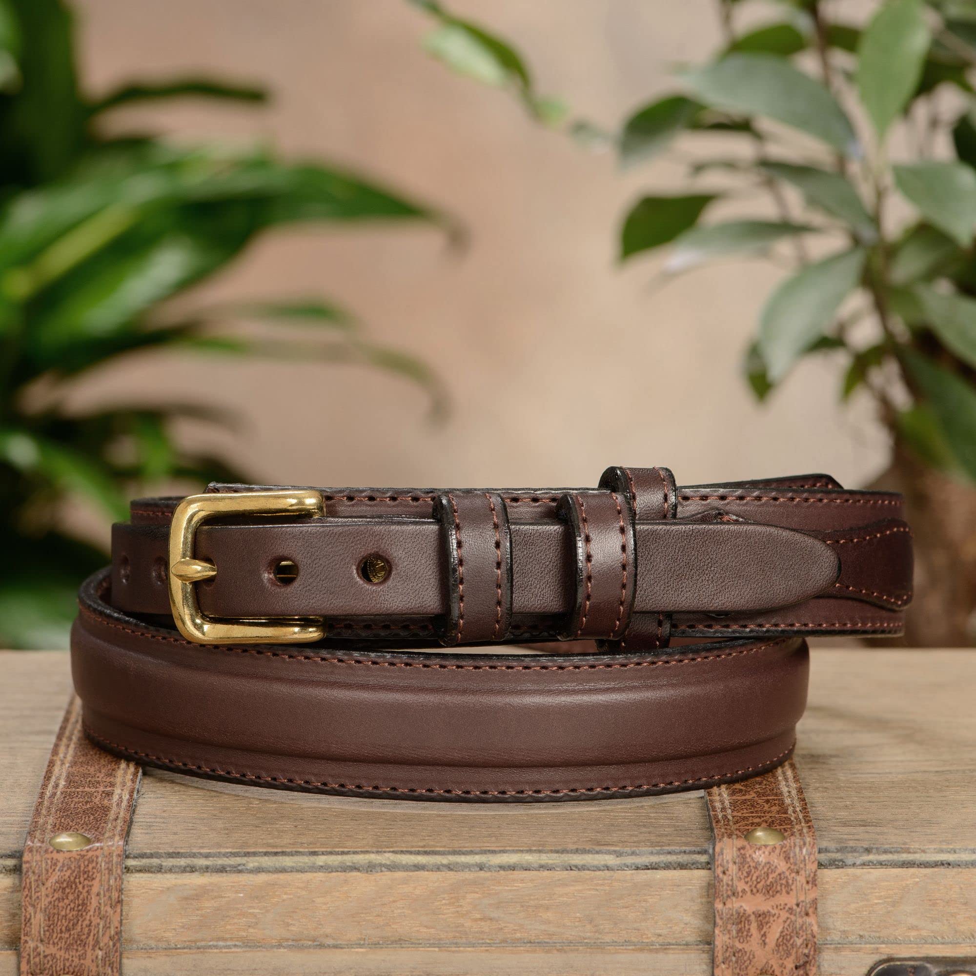 Premium Bullhide Leather Belt for Men - 1.25