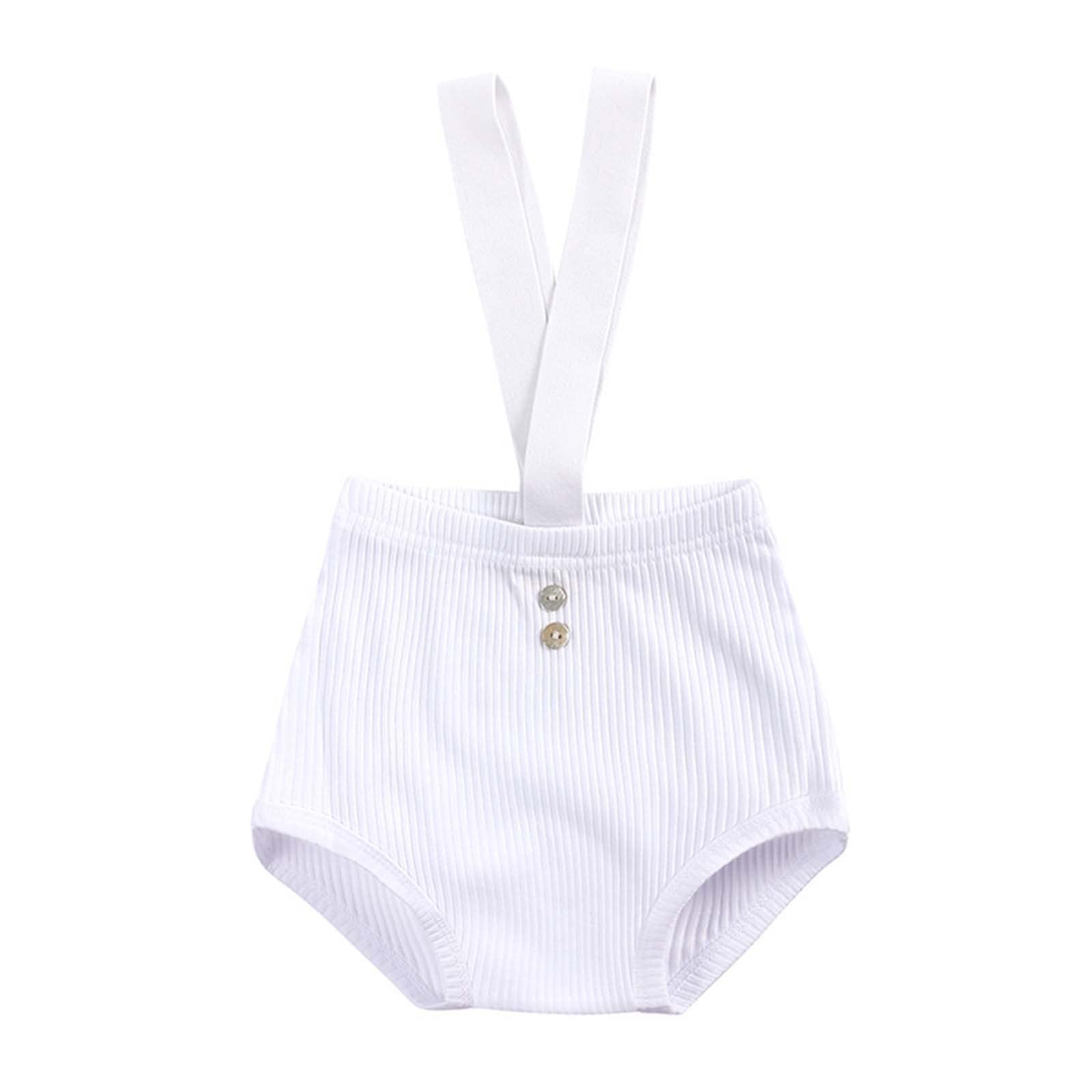 Baby Summer Clothes for Toddler Girls - Adjustable Two-Buckle Suspender Overalls & Romper Pants | Cute Outfits for Playtime, Beach & Outdoor Activities