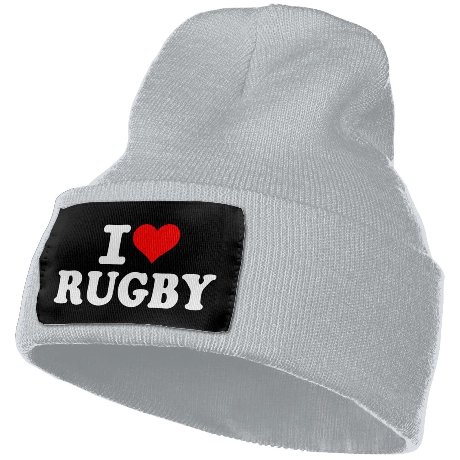 Unisex Winter Knit Beanie Hat for Men & Women - Warm Football-Themed Skull Cap with Cuff for Skiing, Snowboarding & Outdoor Activities | Black