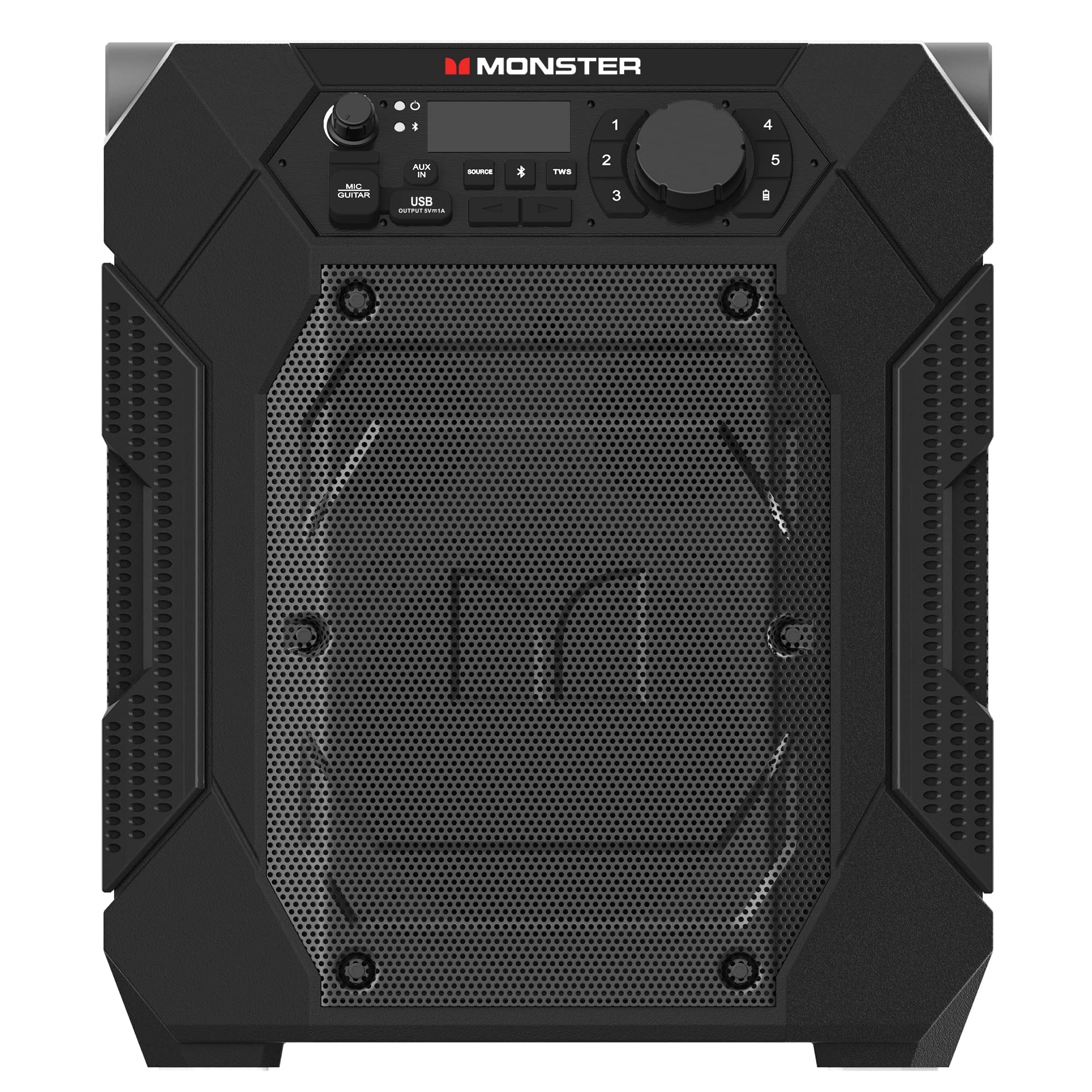 Monster Rocker 270 Sport - 60W Portable Bluetooth Speaker with 24H Playtime, IPX4 Waterproof, TWS Pairing for Indoor & Outdoor Use | Perfect for Beach, Camping, Pool Parties & Home Entertainment