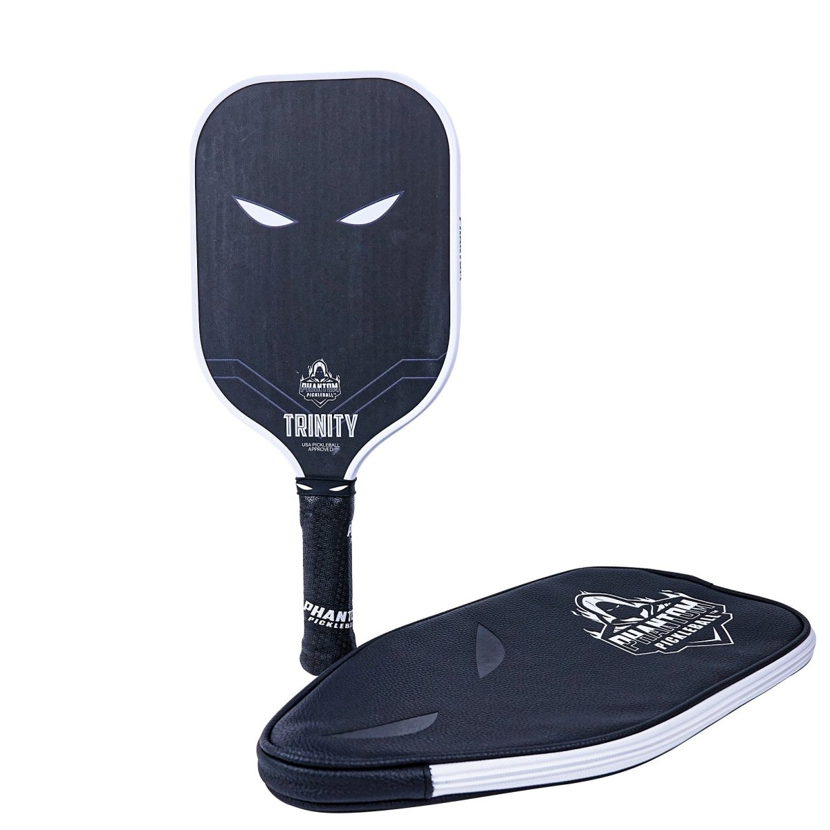 Phantom Trinity Pickleball Paddle - Premium Carbon Fiber Paddle for Control & Power | USA Pickleball Approved | Perfect for Tournaments & Recreational Play