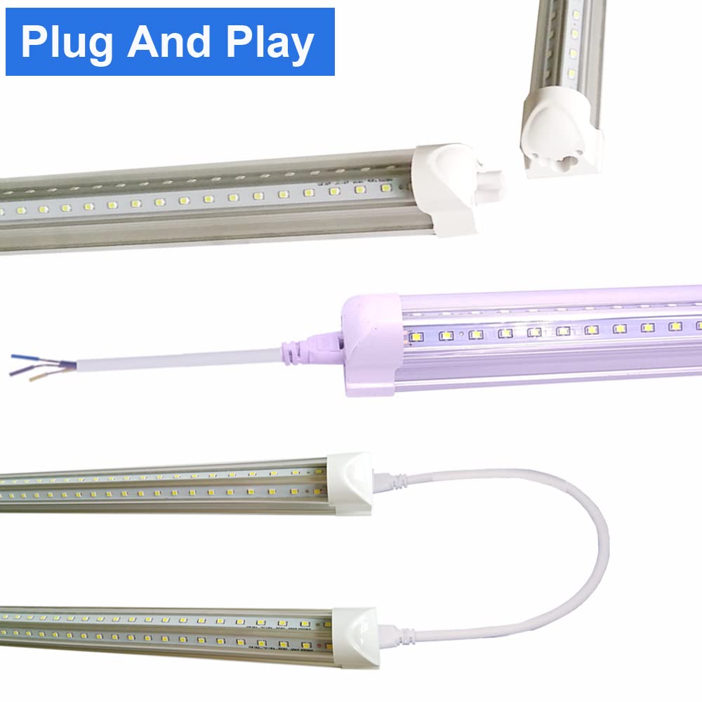3Ft Linkable LED Shop Light - 35 Inch 28W Tube Lights, 3' Cooler Door Lighting with 36'' Integrated T8 Bulbs, 6500K 3600LM Daylight White, AC85-277V - Perfect for Ceiling, Utility Strip Bar Lamp & Indoor Commercial Spaces (Garage, Warehouse, Retail Stores)