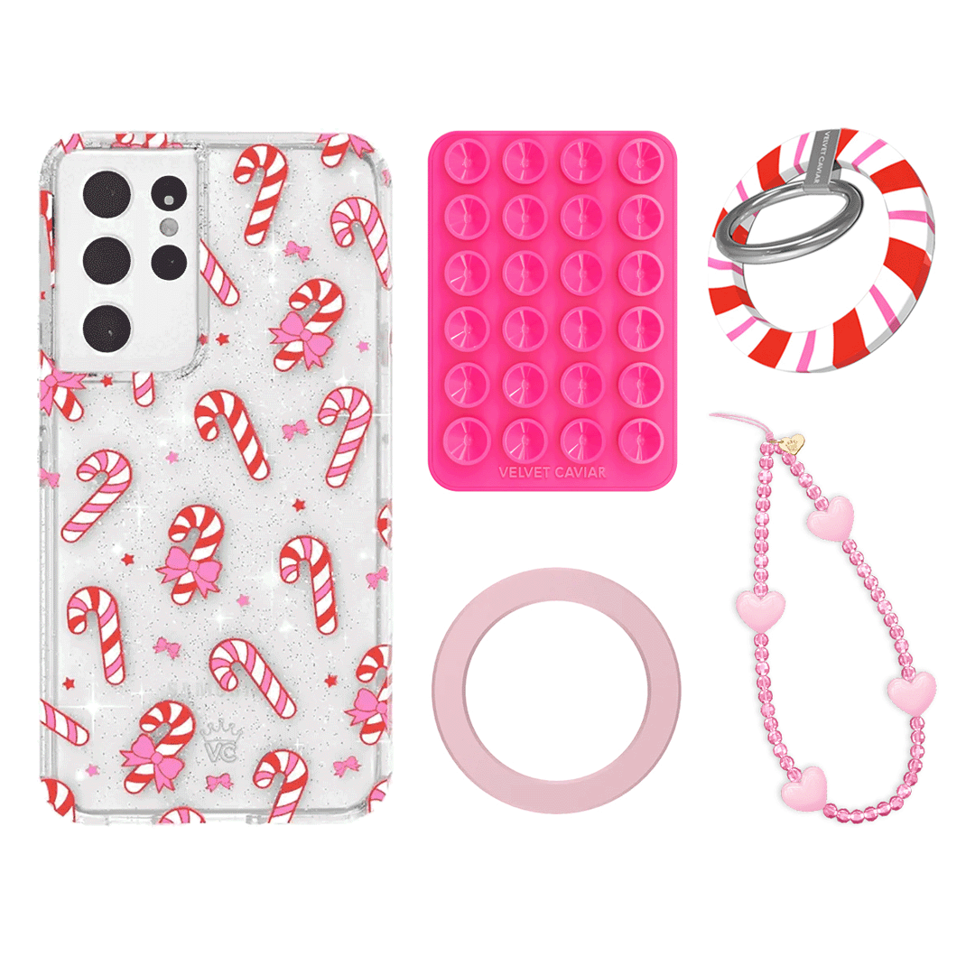 Peppermint Princess Galaxy Bundle Set - Cute & Comfortable Grip for Pens, Pencils & Stylus - Perfect for School, Office & Digital Art