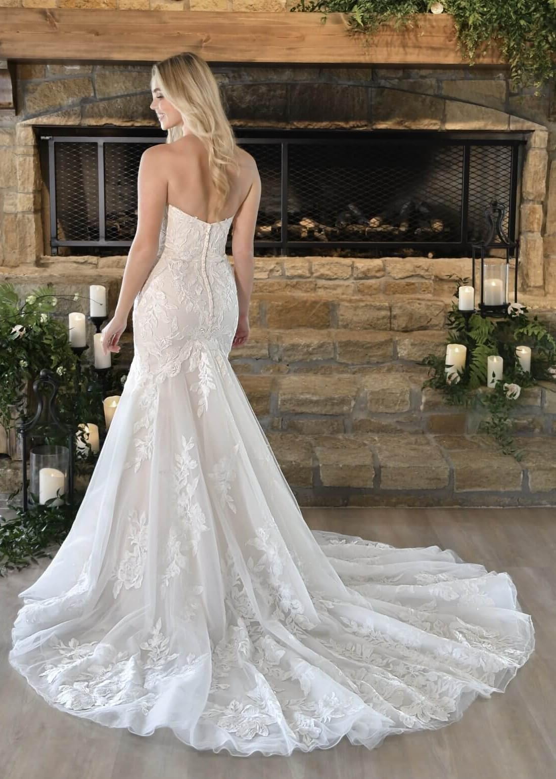 Elegant 2024 Lace Mermaid Wedding Dress with Long Sleeves - Romantic Bridal Gown for Bride | Perfect for Church, Beach & Formal Weddings