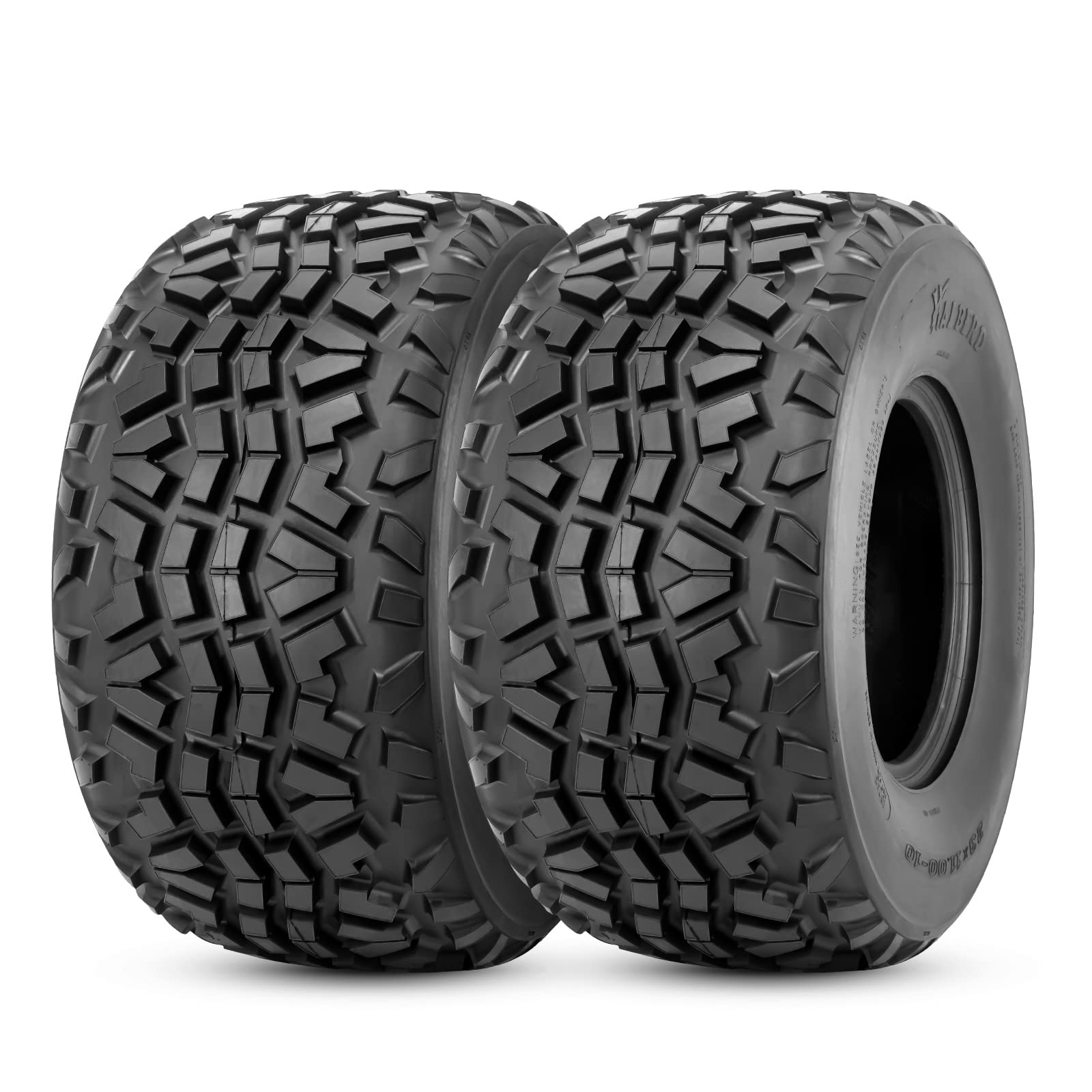 HALBERD 23x11-10 ATV Tires - Premium All Terrain ATV/UTV Tires with Non-Directional Tread, 6PR Rating, Tubeless Design (Set of 2) - Perfect for Off-Roading, Mudding, and Trail Adventures