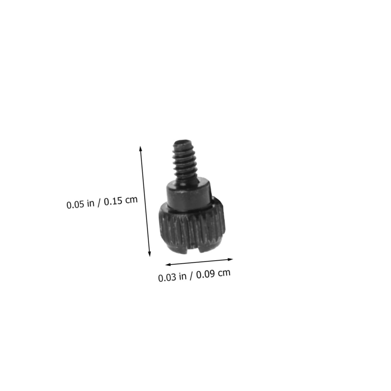 100pcs Black Knurled Thumb Screws for Computer Case - Oxidation Resistant Replacement Screws for PC Chassis & DIY Computer Builds | Perfect for PC Upgrades, Maintenance and Hardware Repairs