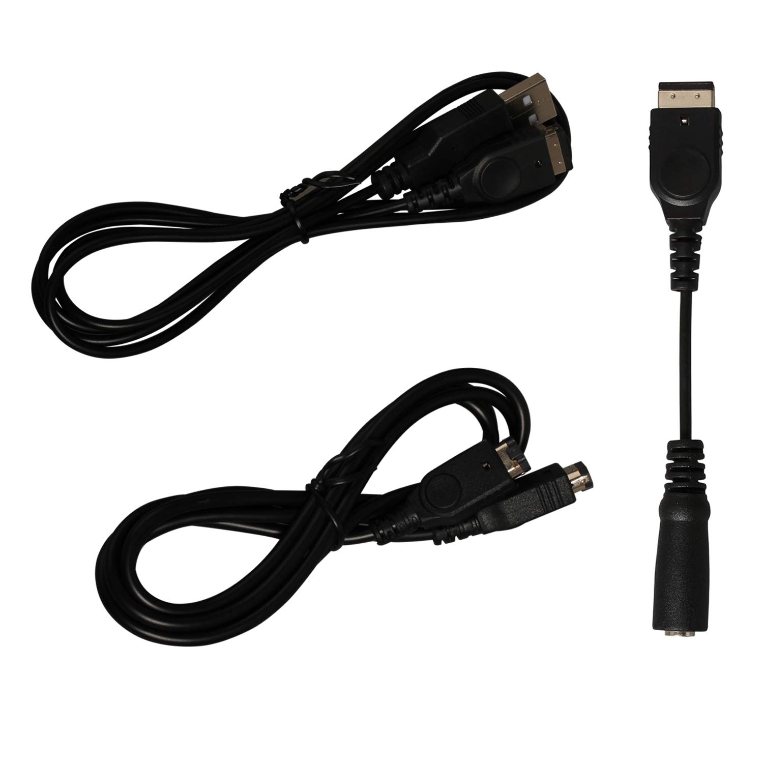 Original GBA SP Link Cable & USB Charger with 3.5mm Headphone Adapter - 2 Player Game Link Cable for Gameboy Advance SP - Perfect for Multiplayer Gaming & Audio Playback