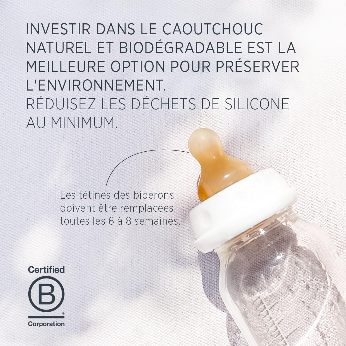 HEVEA Standard Neck Glass Baby Bottles - Slow Flow Anti-Colic Bottles for Newborns 0+ Months, BPA Free, 120ml (4oz), 2-Pack - Perfect for Breastfeeding Transition & Gentle Feeding