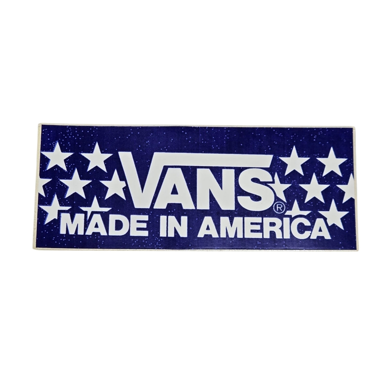 Vintage 80s VANS Sticker - 4.5 Inch Retro Skateboard Decal - Made in USA - Blue - Perfect for Laptops, Skateboards & Water Bottles