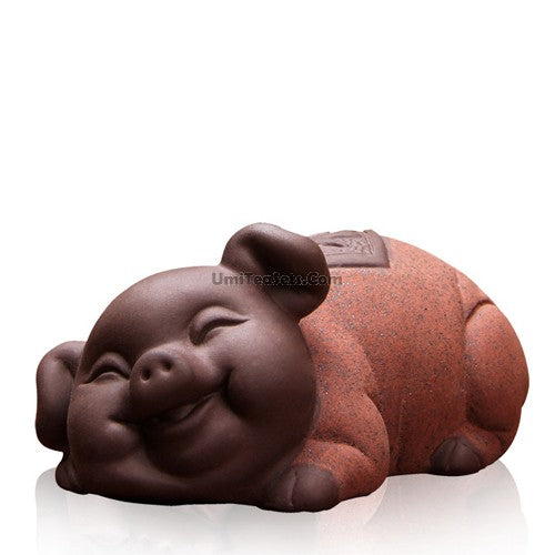 Adorable Pig-Shaped Tea Pet - Ceramic Tea Companion for Gongfu Tea Ceremony | Perfect Gift for Tea Lovers & Feng Shui Decor