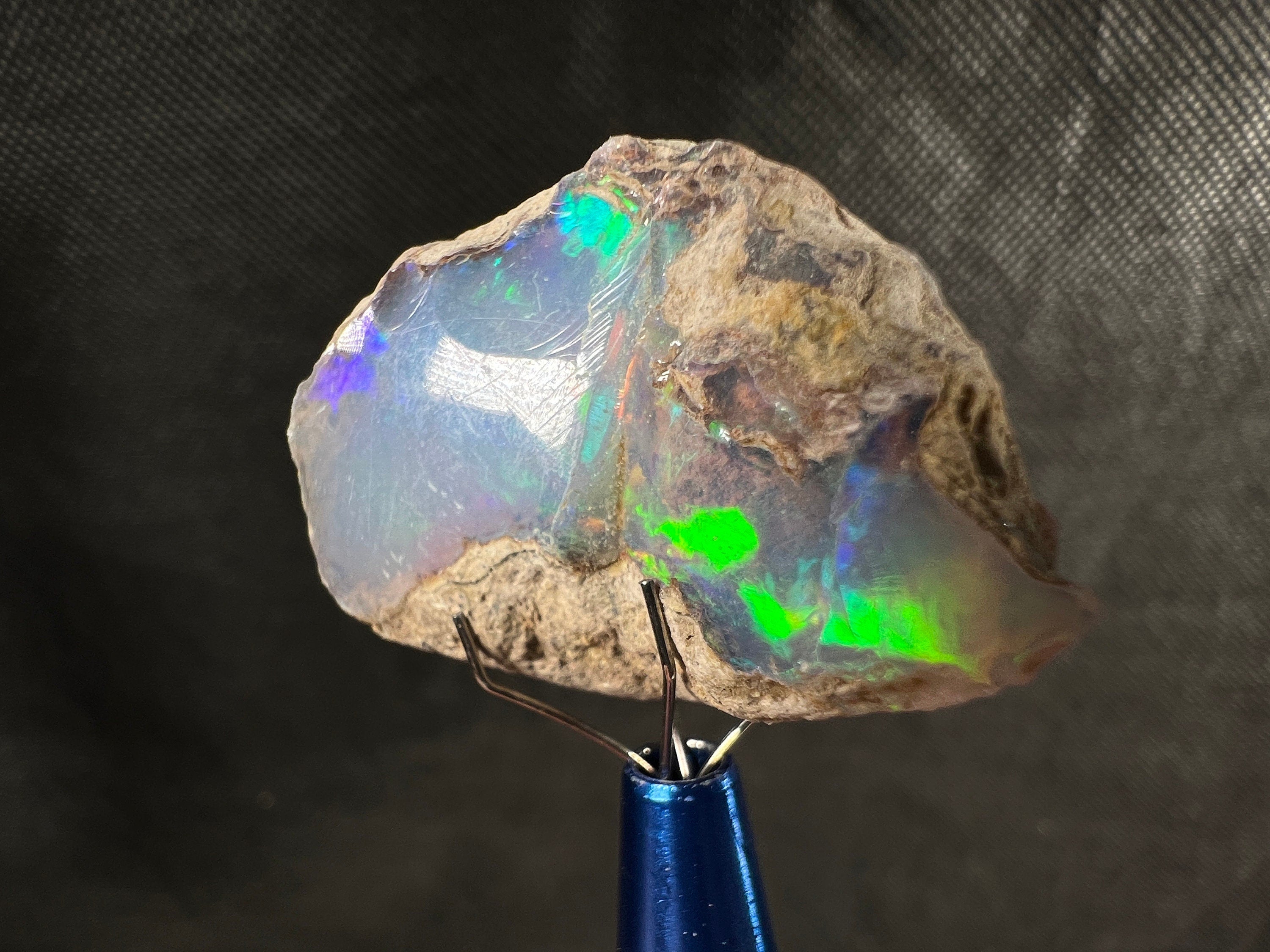 Premium 4A+ Welo Opal Raw Crystal - Certified Cutting Grade Opal for Jewelry Making (50631) - Perfect for Rings, Pendants, and DIY Gemstone Crafts