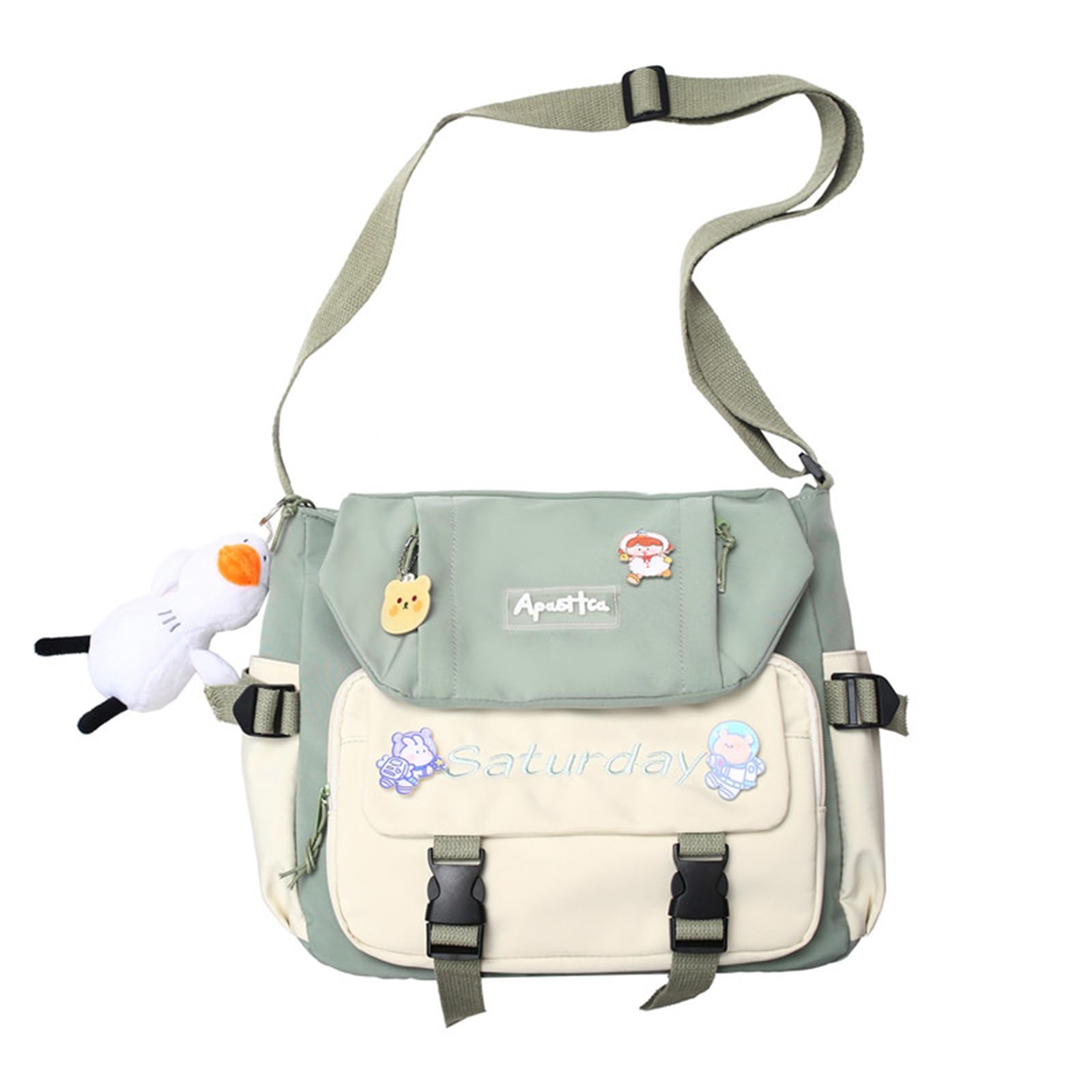Stylish Cute Messenger Bag for Women - Kawaii Crossbody Purse with Adjustable Strap, Perfect for Work, School & Travel