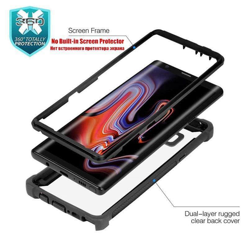 Samsung Galaxy Shockproof Clear Case - PC + TPU Hybrid Protective Cover for Drop Protection | Perfect for Everyday Use, Outdoor Activities & Travel