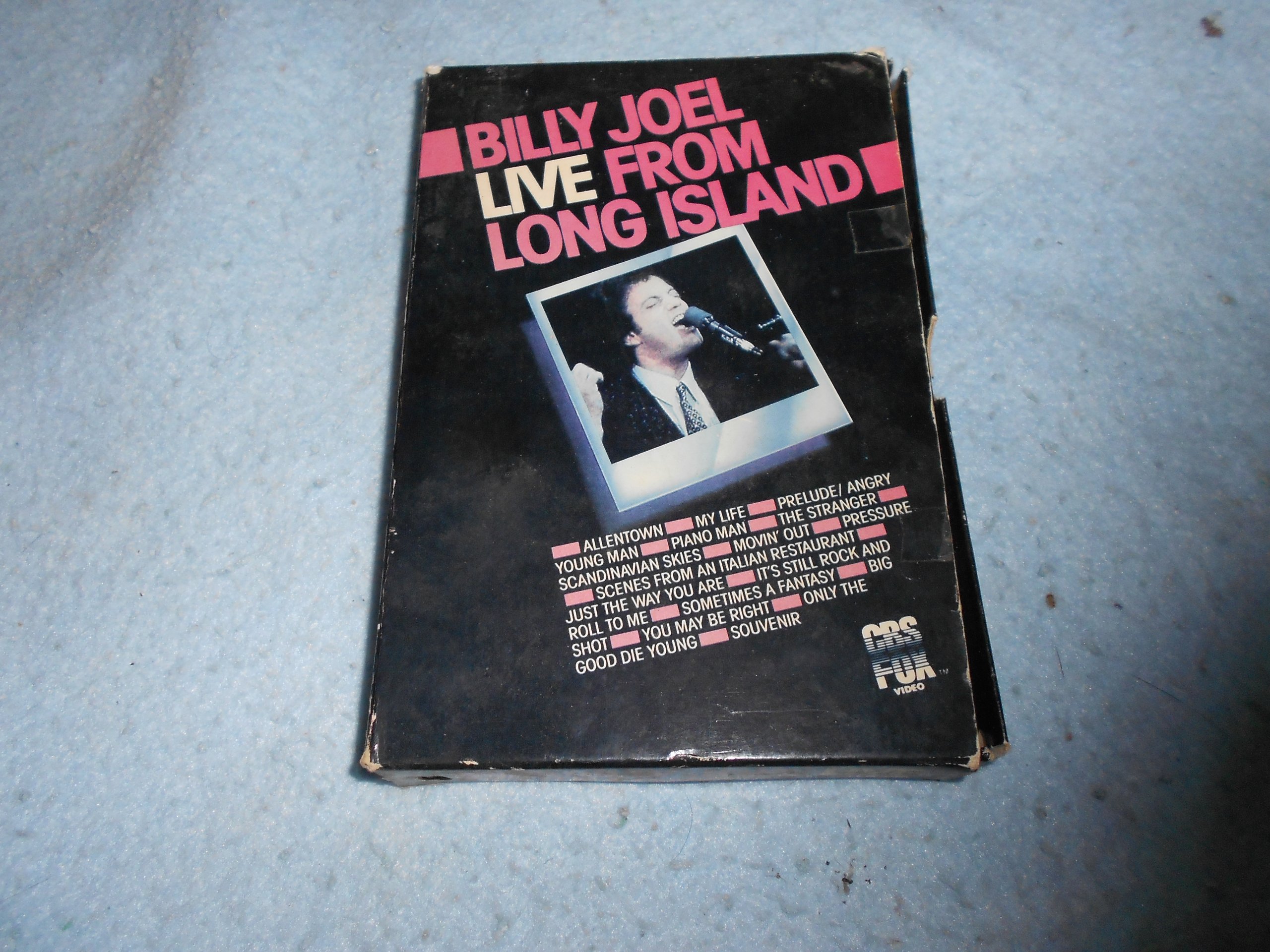 Billy Joel - Live From Long Island Concert VHS Tape - Classic 1982 Performance, Vintage Music Collectible for Home Entertainment & Retro Music Lovers