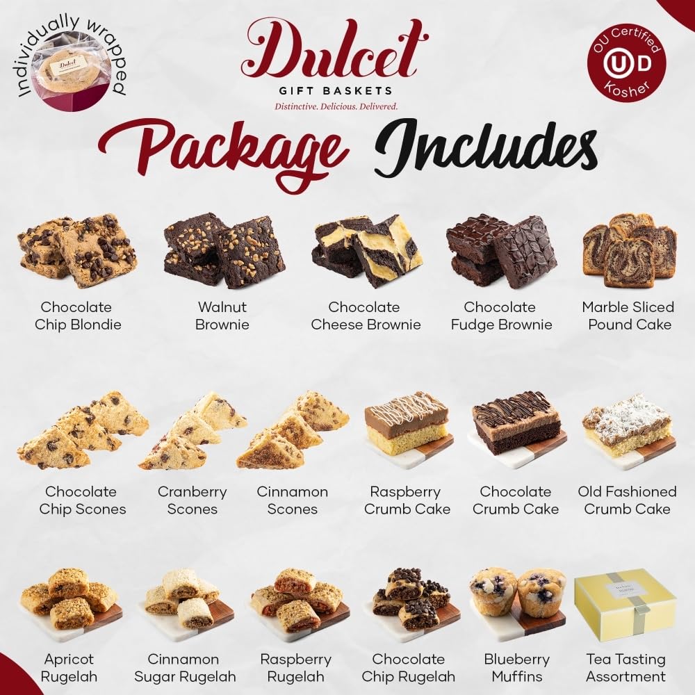 Gourmet Food Gift Towers & Bakery Gift Baskets - Premium Thank You & Thinking of You Gifts for Friends, Family, Him, Her & Corporate Clients by Dulcet | Perfect for Holidays, Birthdays & Business Appreciation