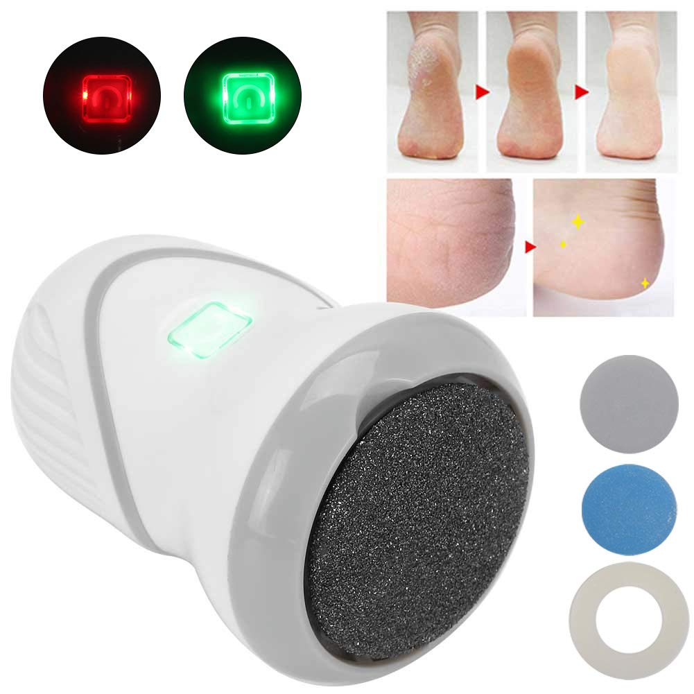 Electric Foot Callus Remover & Pedicure Kit - USB Rechargeable Foot Grinder for Soft Smooth Feet - Battery Operated Exfoliating Foot File - Perfect for At-Home Pedicures & Dead Skin Removal