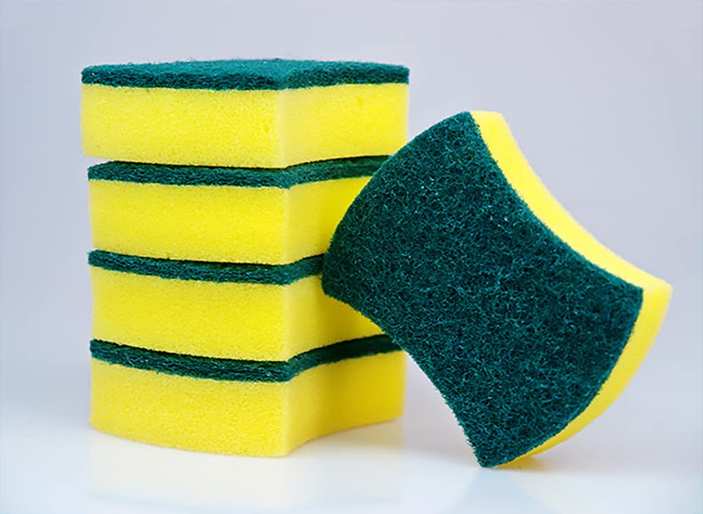 24 Pack Eco-Friendly Non-Scratch Kitchen Sponges for Dishwashing & Cleaning - Heavy Duty Scrub Sponges for Pots, Pans, Dishes & Countertops
