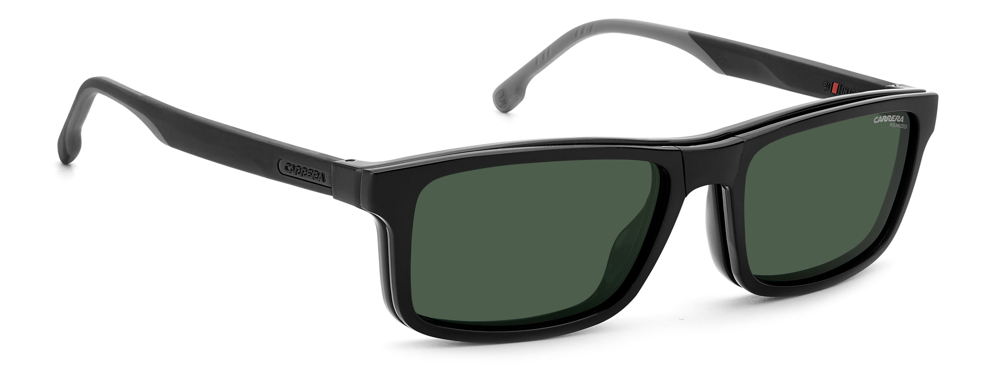 Carrera 8057/CS Clip-On Sunglasses - Polarized UV Protection for Men & Women - Perfect for Driving, Running, and Outdoor Sports