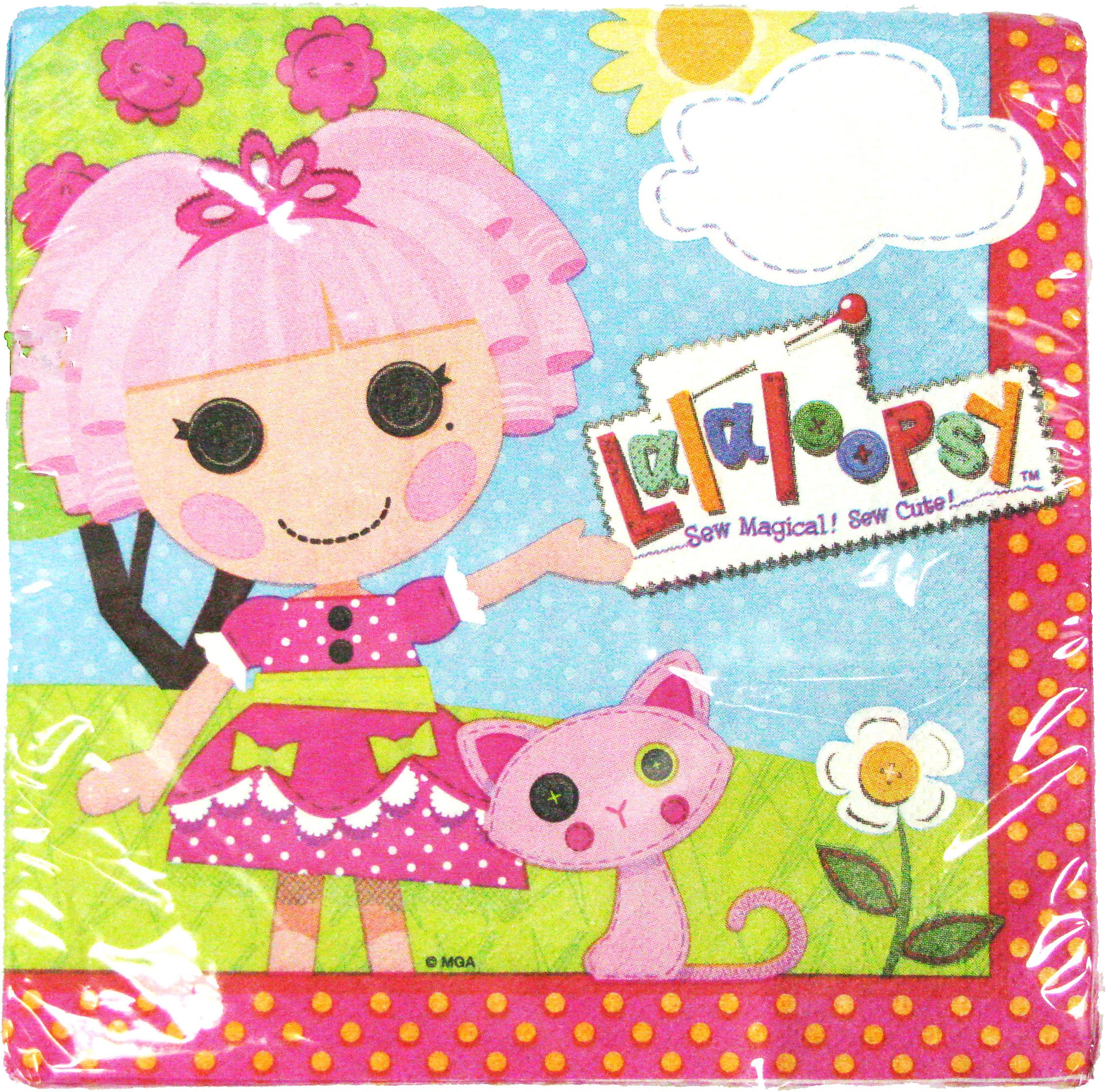 Lalaloopsy Themed Large Party Napkins (16 Count) - Colorful & Fun for Kids Birthday, Baby Shower & Themed Celebrations