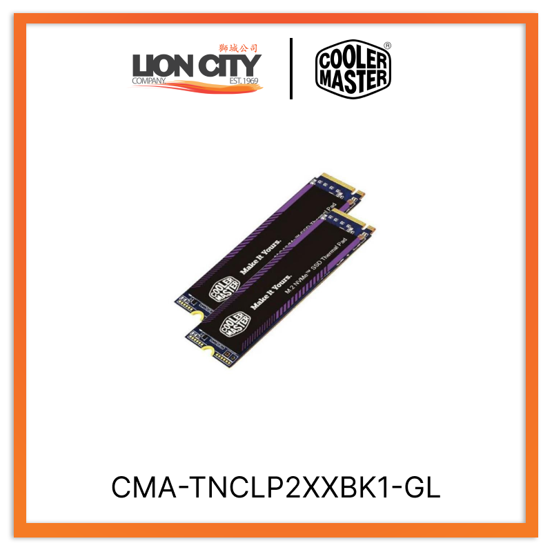Cooler Master CMA TNCLP2XXBK1 GL CM M.2 NVME SSD Thermal Pad - High Performance Cooling Solution for PC Gaming & Workstations - Perfect for Laptop & Desktop Computer Upgrades