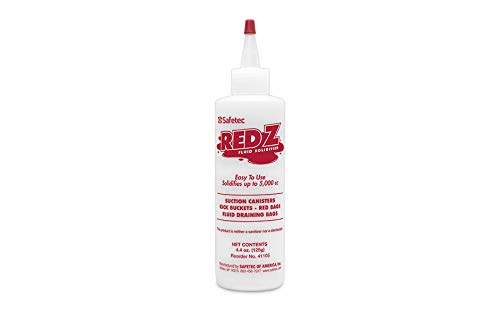 Safetec Red Z Liquid Medical Waste Disposal Bottles - 5,000cc Capacity, Single & Multi-Use (24 Bottles/Case) - Ideal for Hospitals, Clinics & Dental Offices Waste Management