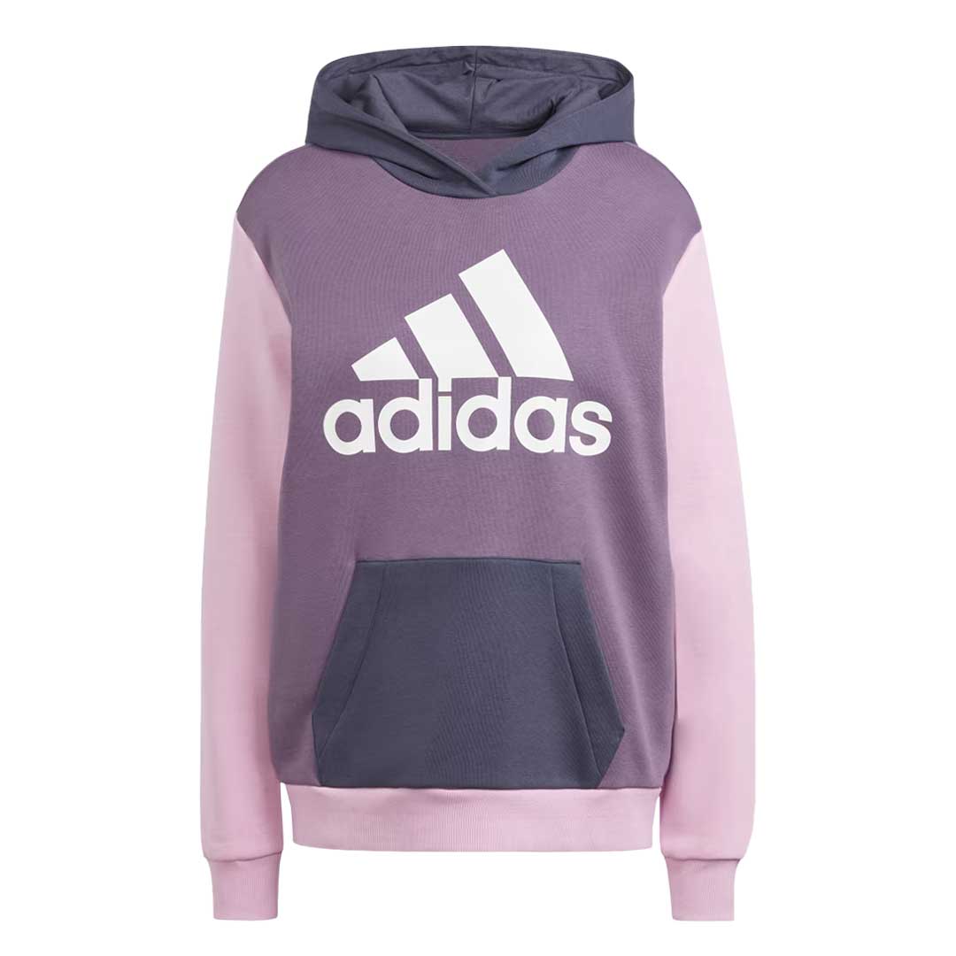 adidas Women's Essentials Logo Boyfriend Fleece Hoodie - Cozy Oversized Pullover Sweatshirt for Casual Wear & Lounge (IM0268) | Perfect for Relaxing at Home, Running Errands & Street Style Fashion
