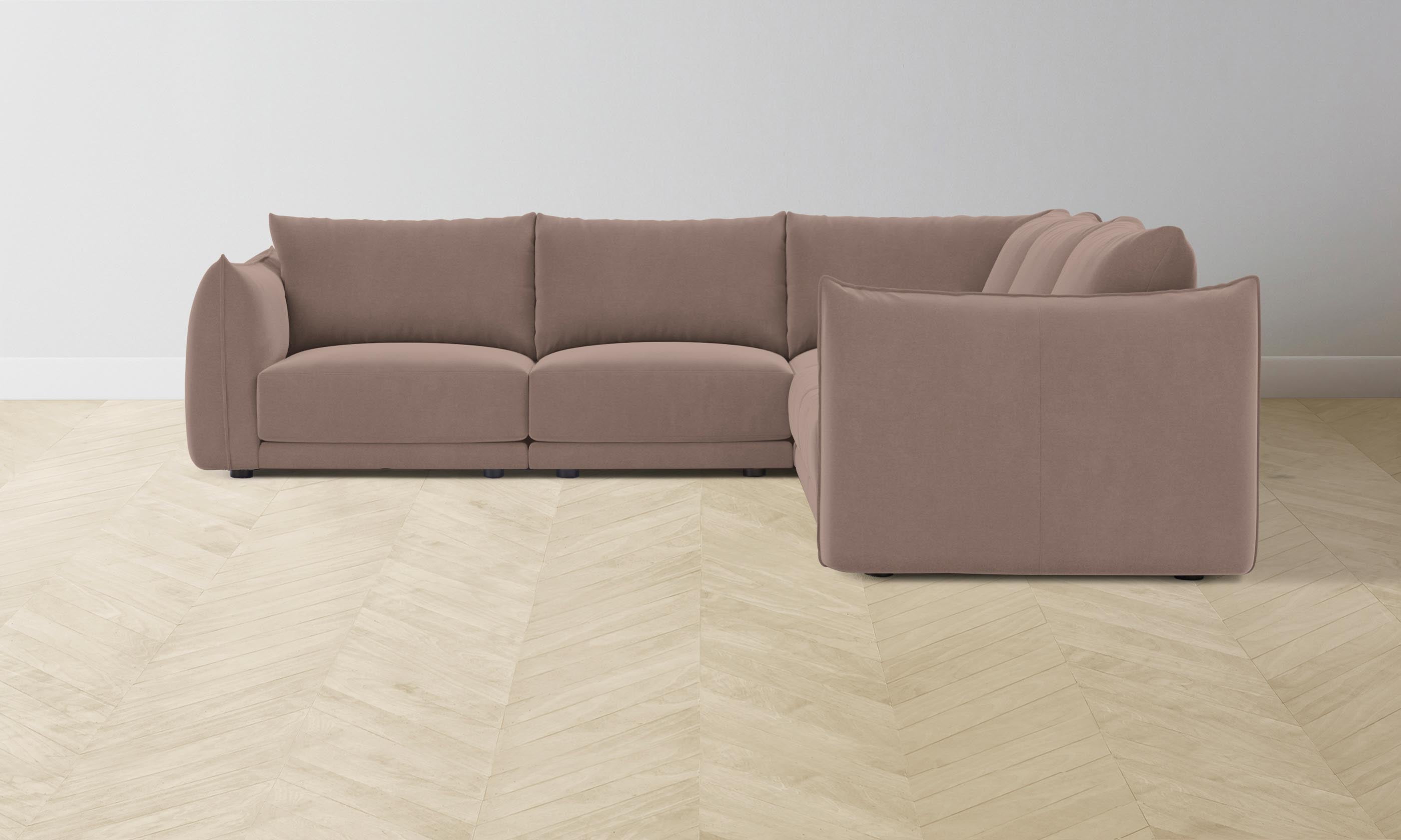 Luxury Jones Modular Sectional Sofa with Mohair Peony Fabric - Perfect for Living Room, Lounge & Home Theater Comfort